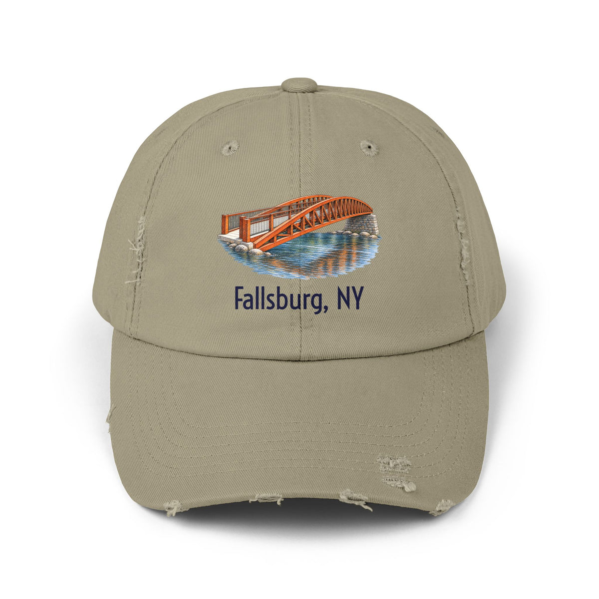 Neversink Crossing Distressed Cap — Fallsburg Catskills Upstate New York Hat