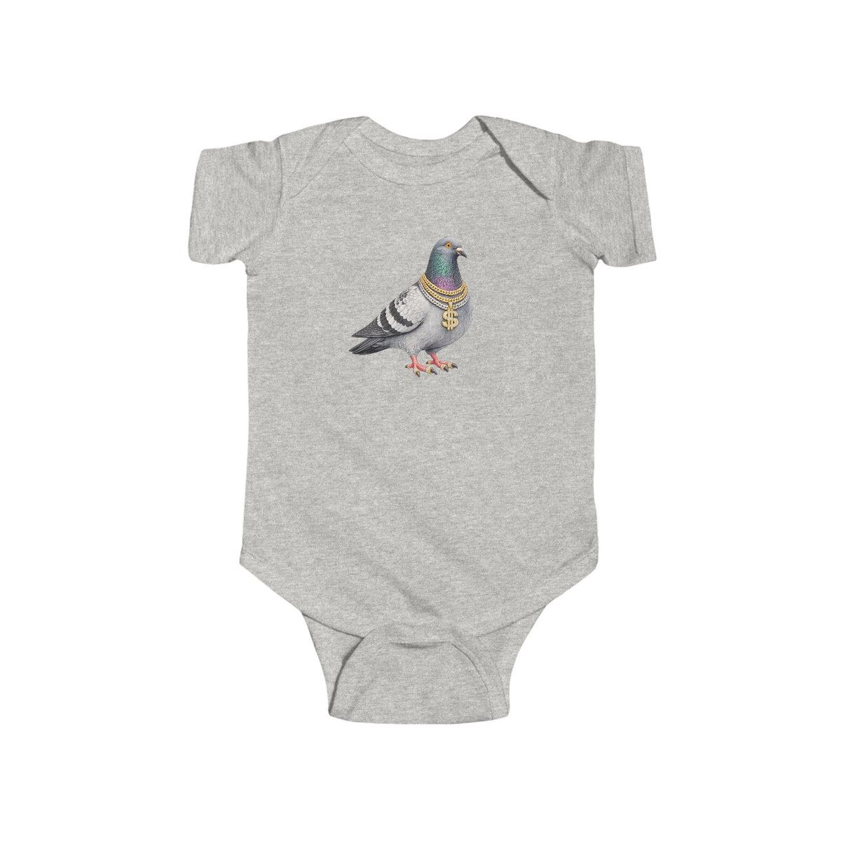 Customizable Diamond District NYC Pigeon Baby Onesie | New Yorker Reveal Infant Bodysuit