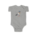 Customizable Diamond District NYC Pigeon Baby Onesie | New Yorker Reveal Infant Bodysuit