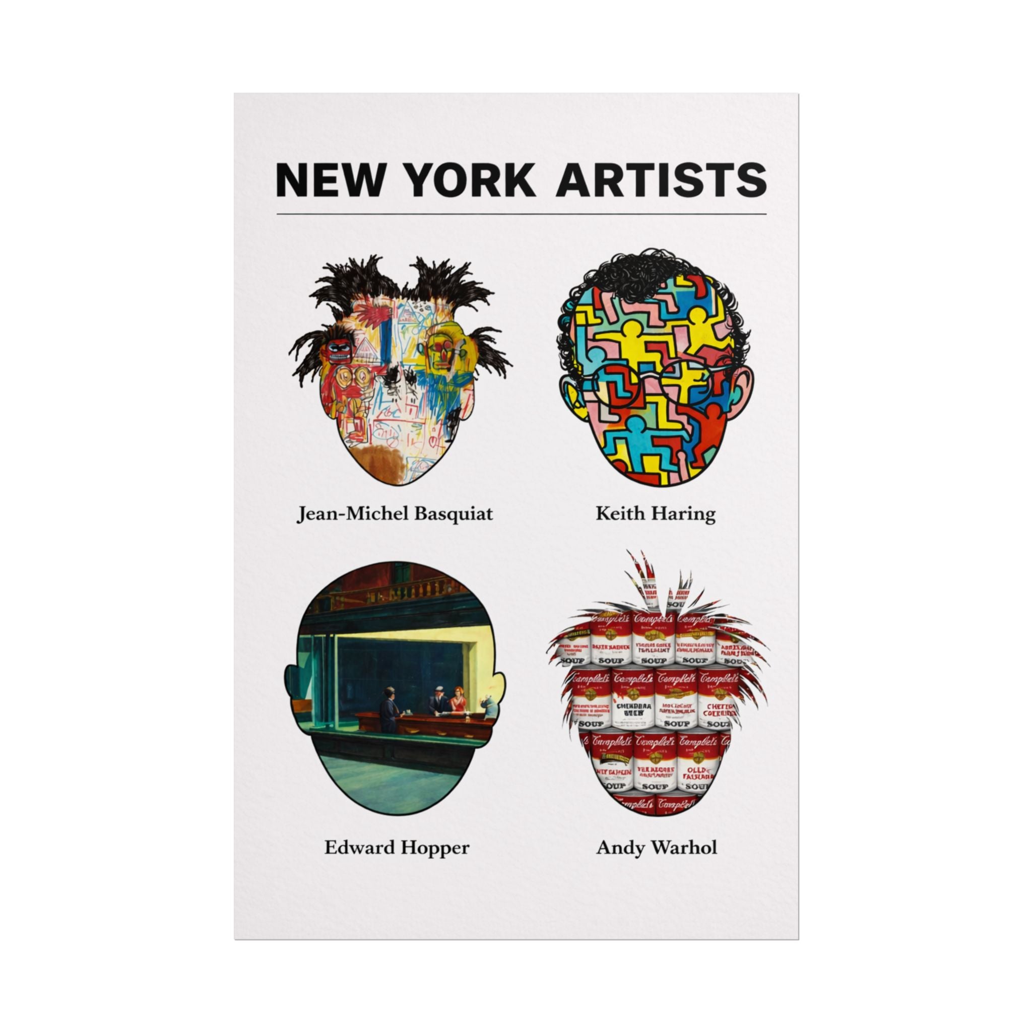 New York Artists Rolled Poster | Dorm Room Decor