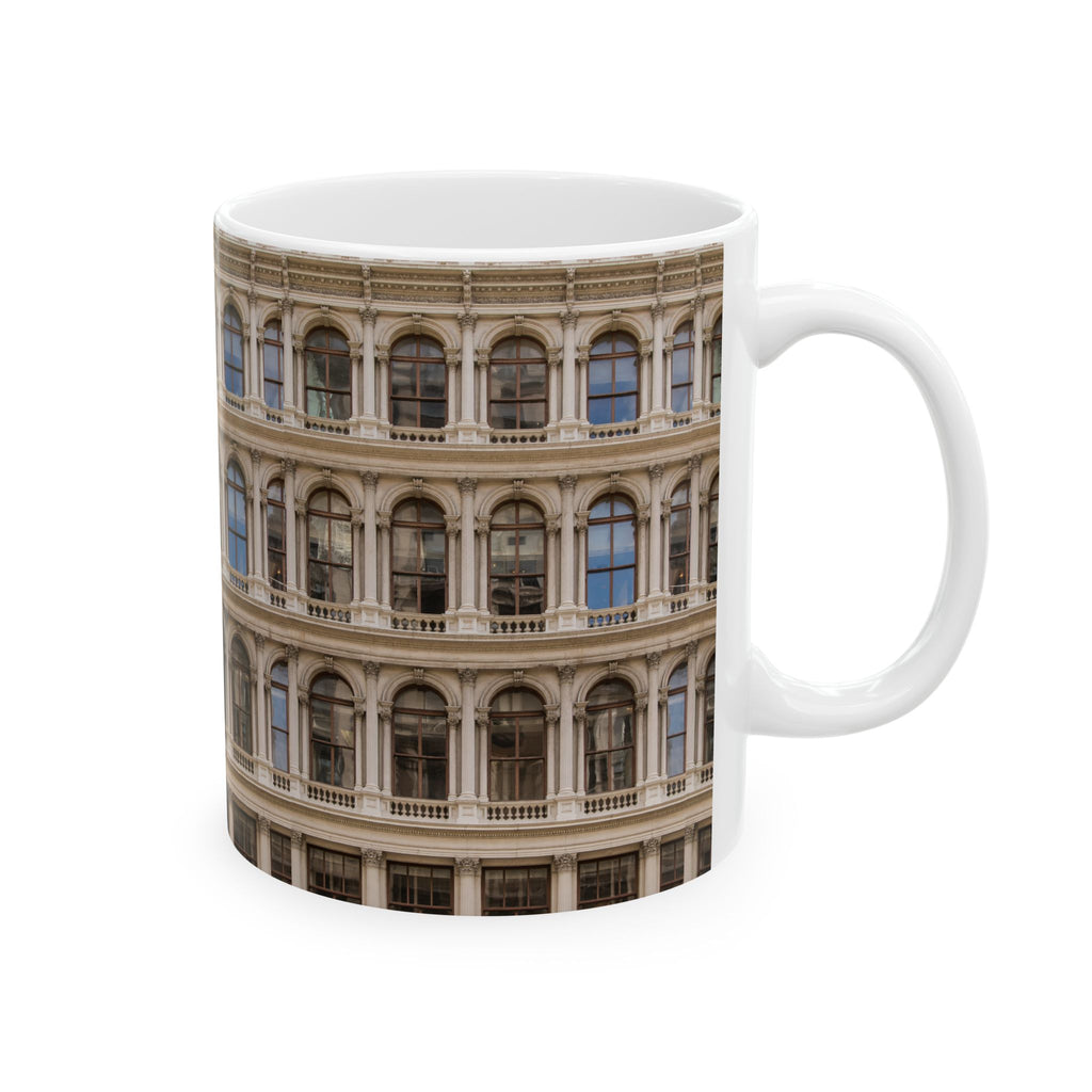 SoHo Cast Iron Building Mug | NYC Architecture Building Ceramic Mug