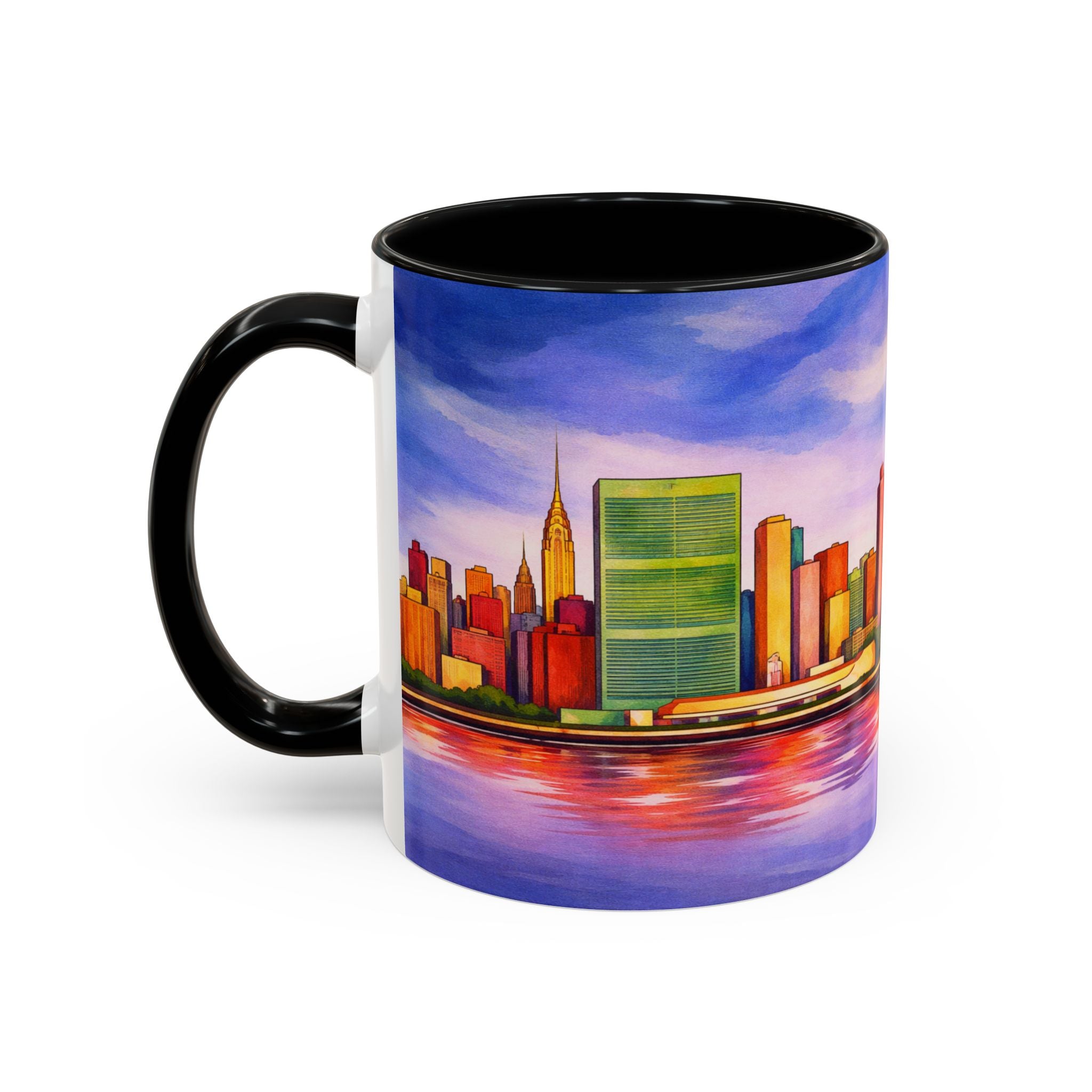 Colorful Midtown Manhattan Skyline NYC Accent Coffee Mug