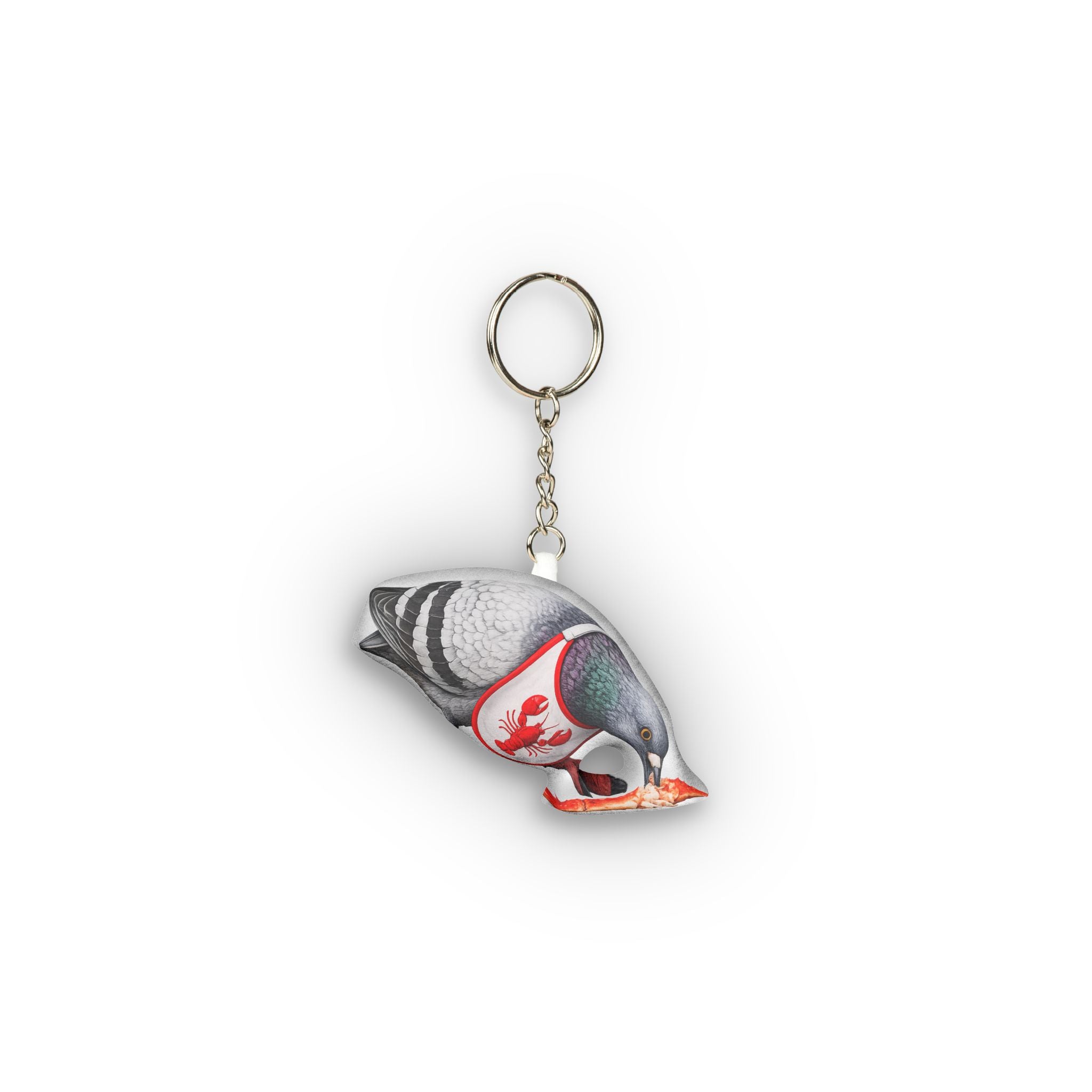 City Island NYC Pigeon Mini Plush Keychain | Bird Lovers Plushie Bag Charm