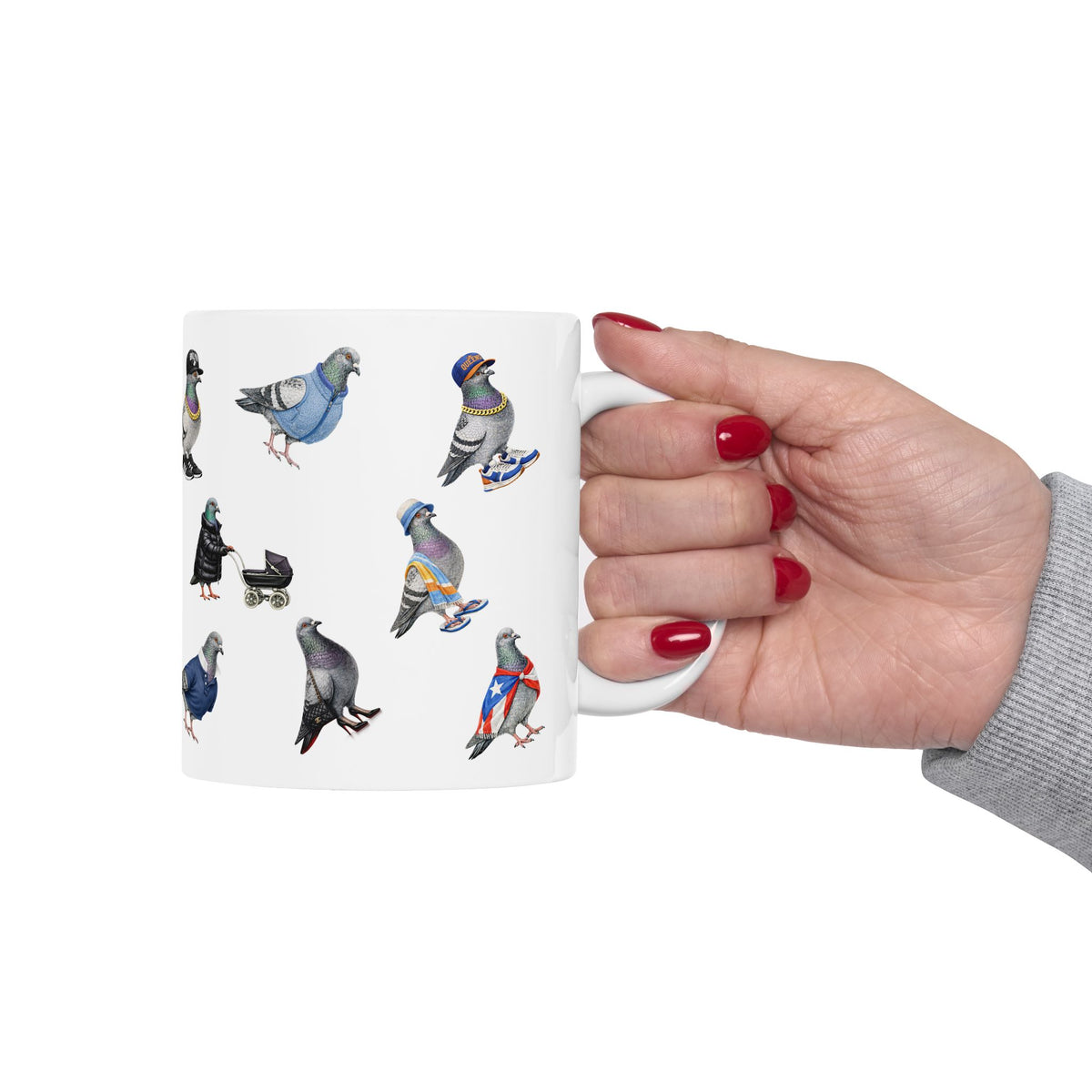 Pigeons of New York Mug | NYC Pigeon Bird Lovers Coffee Cup