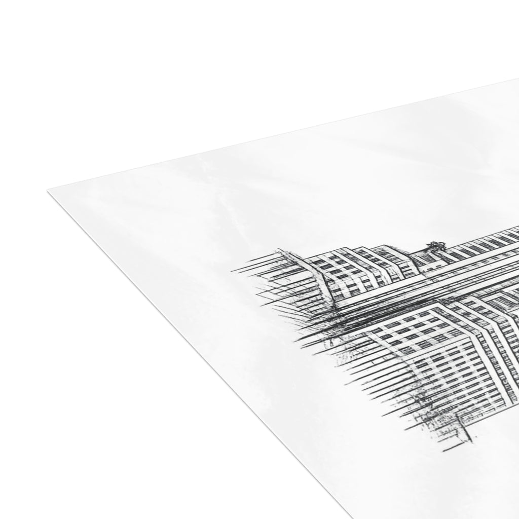 Chrysler Building Postcard Set — Architectural Sketch Postcard Bundle