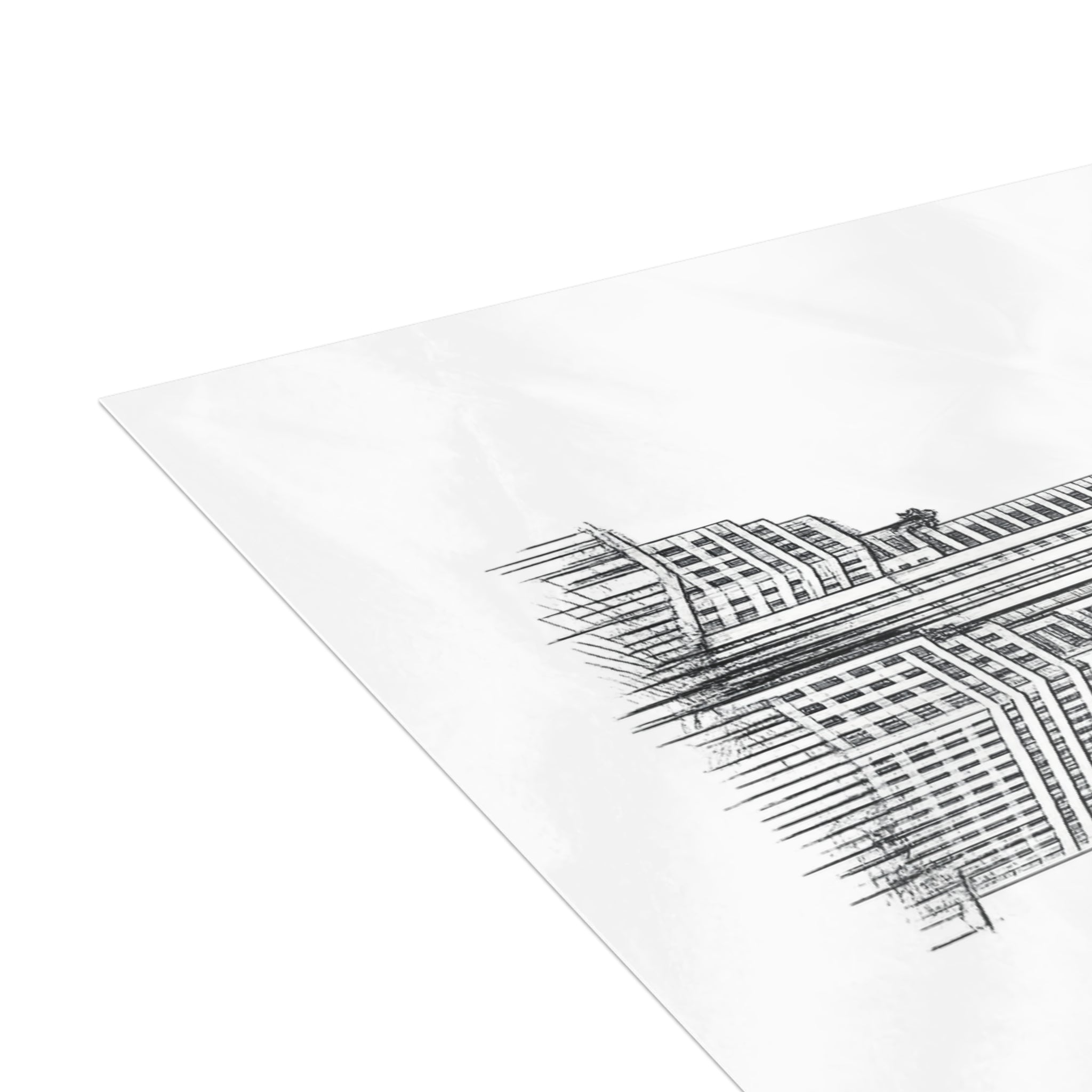Chrysler Building Postcard Set — Architectural Sketch Postcard Bundle