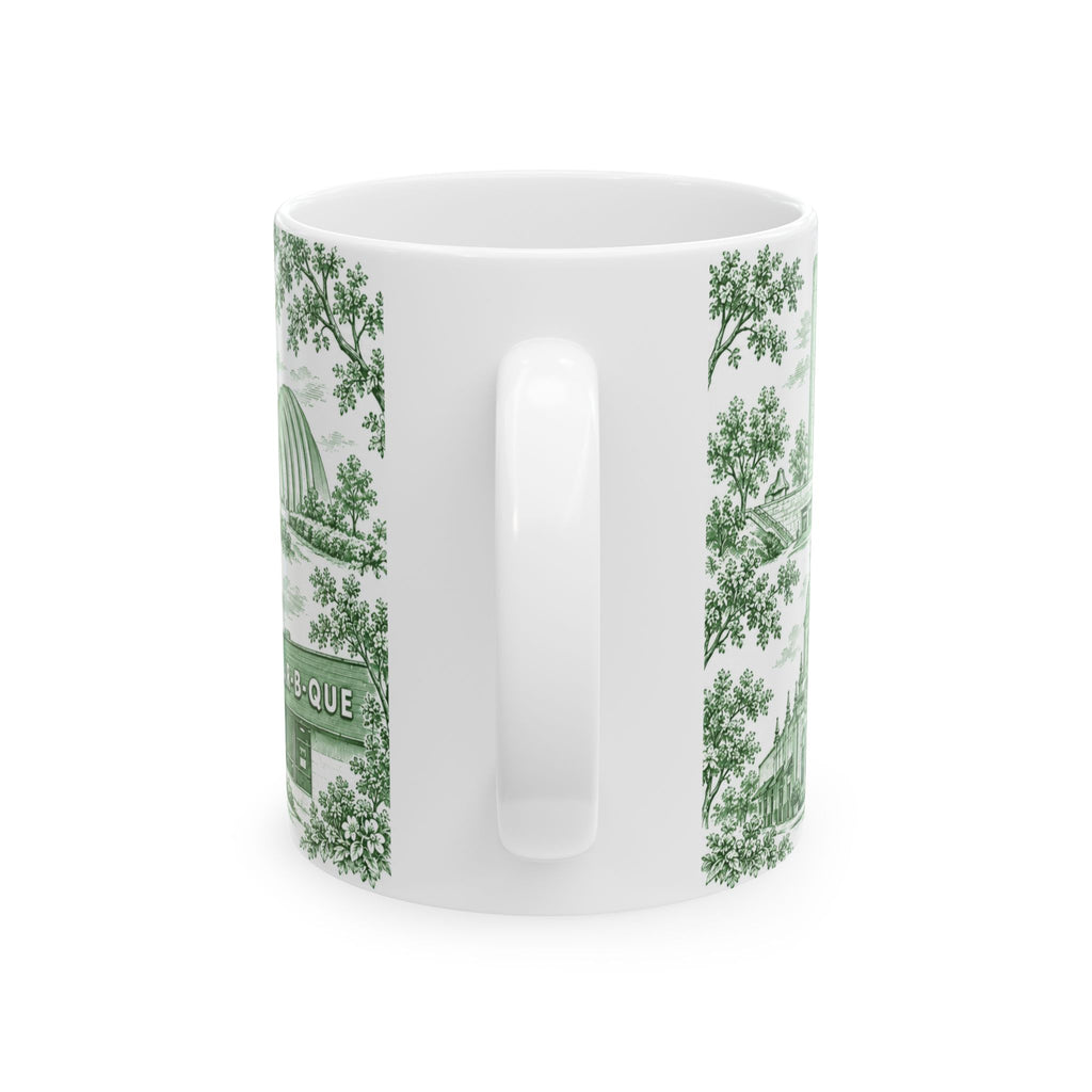 Kansas City Green Toile de Jouy 11oz Ceramic Mug