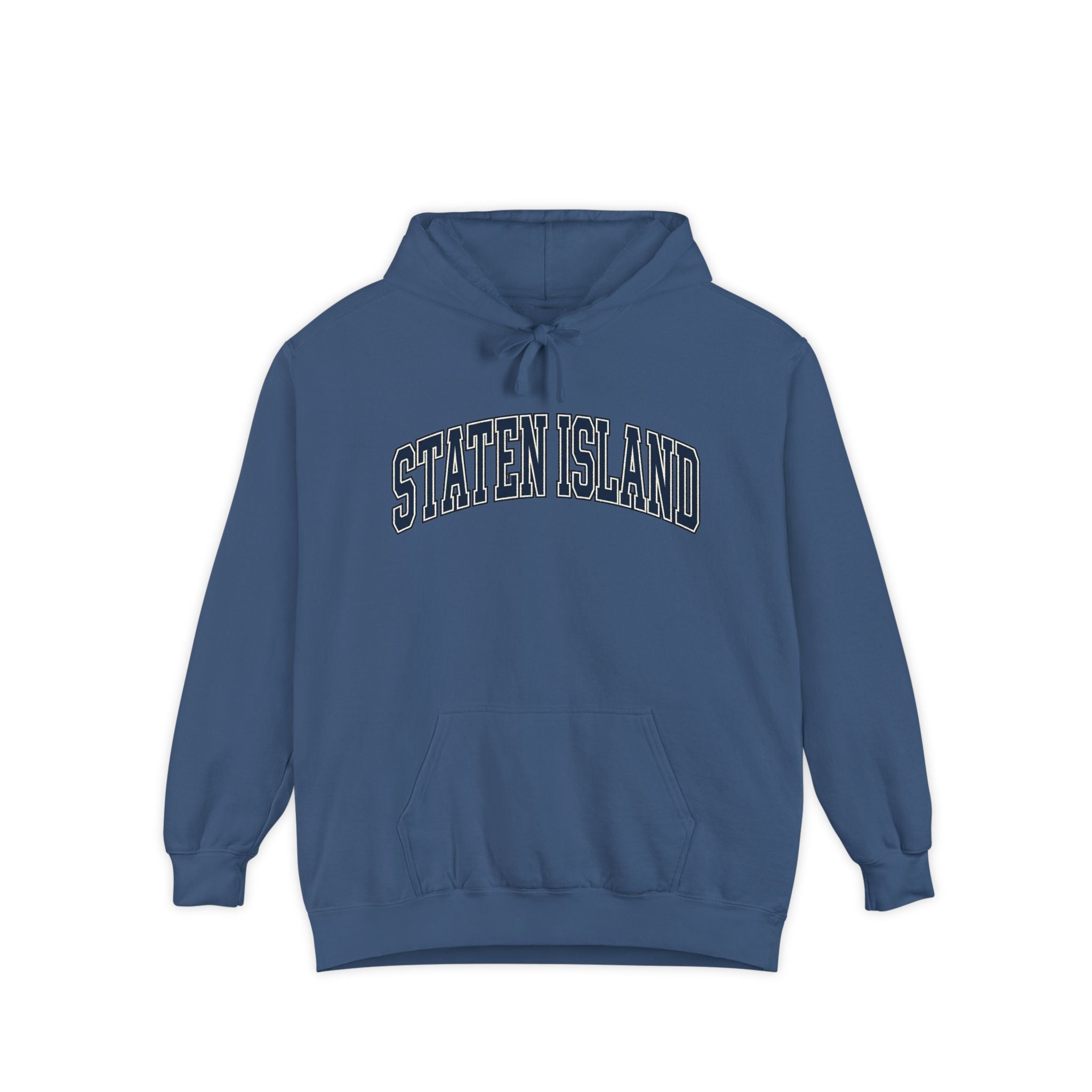 Staten Island Hoodie — Garment-Dyed Pullover Hooded Sweater