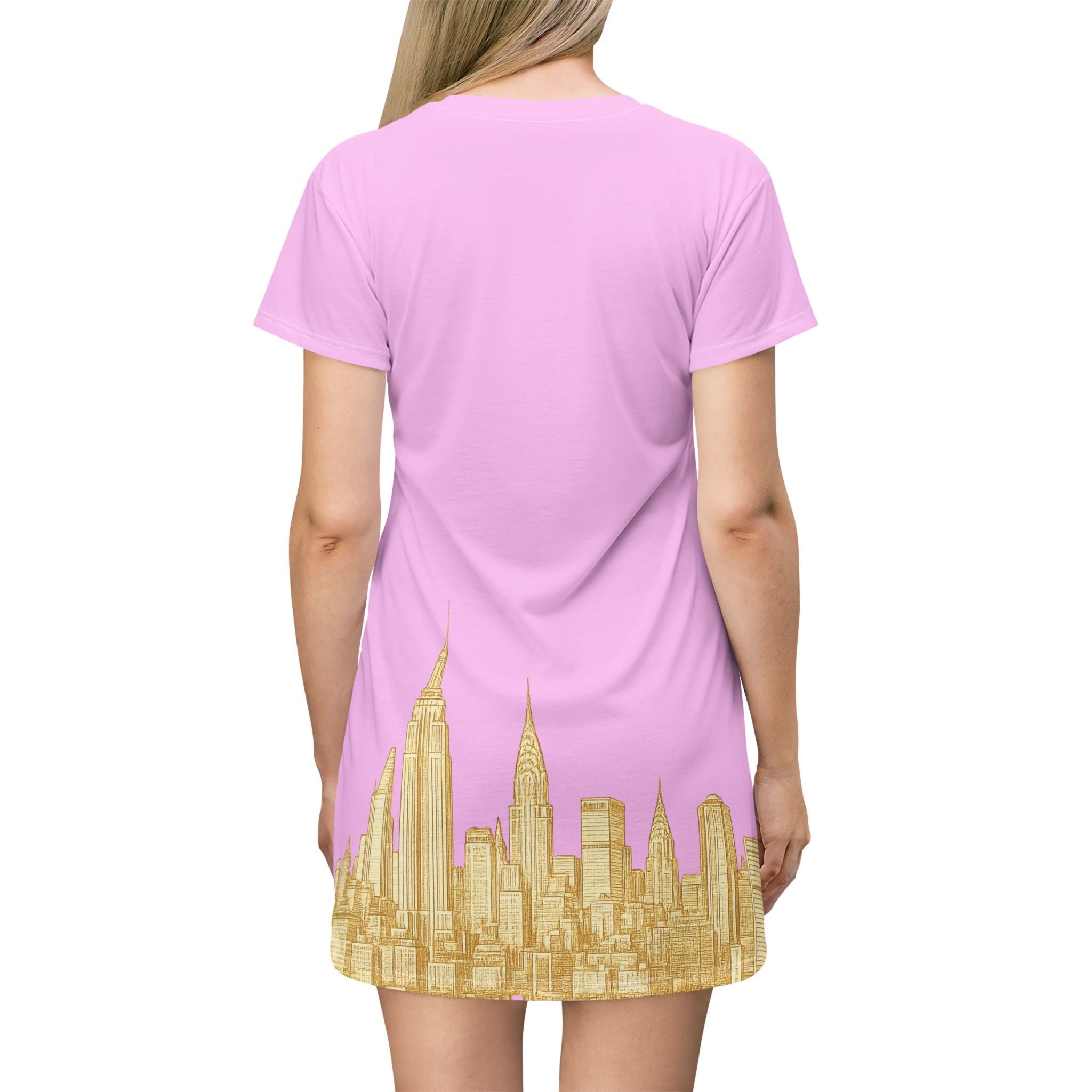 New York City Skyline T-Shirt Dress