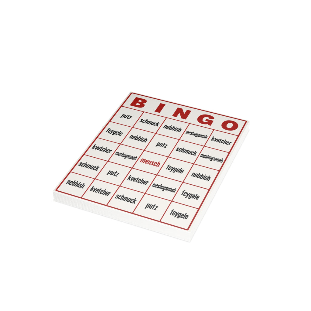 Yiddish Dating Bingo Cards