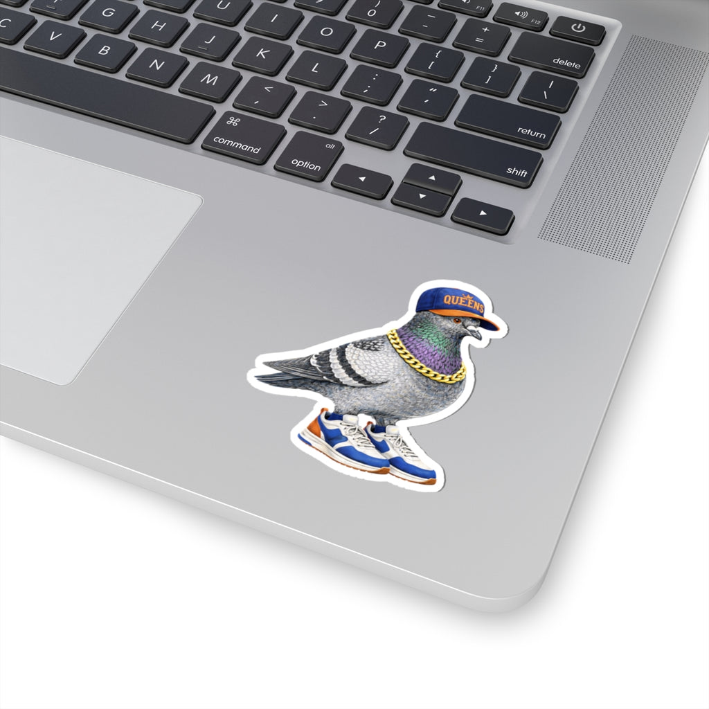 Queens NYC Pigeon 3" x 3" Sticker