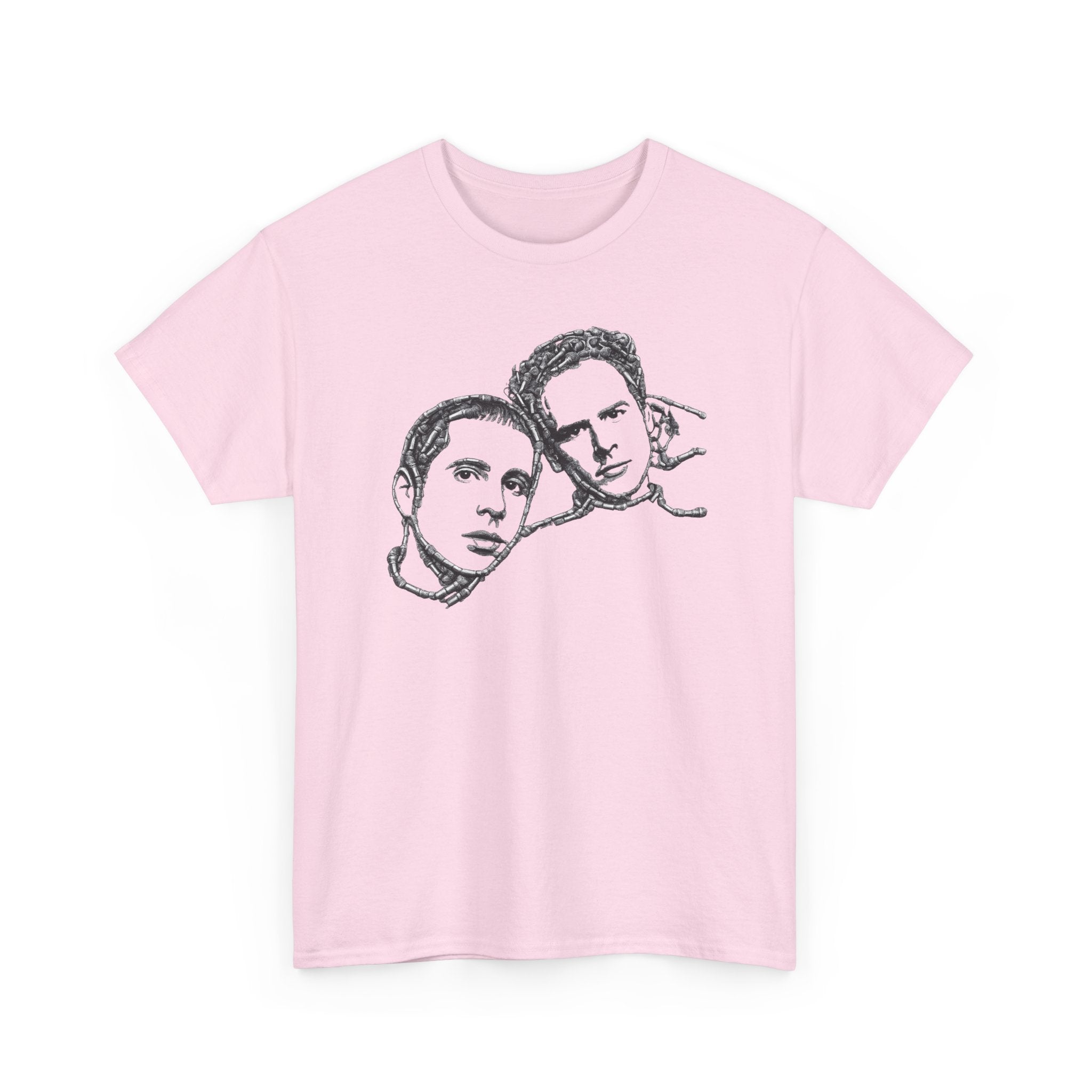 Microphone Simon and Garfunkel T-Shirt    NYC Music Paul Simon Art Garfunkel Tee