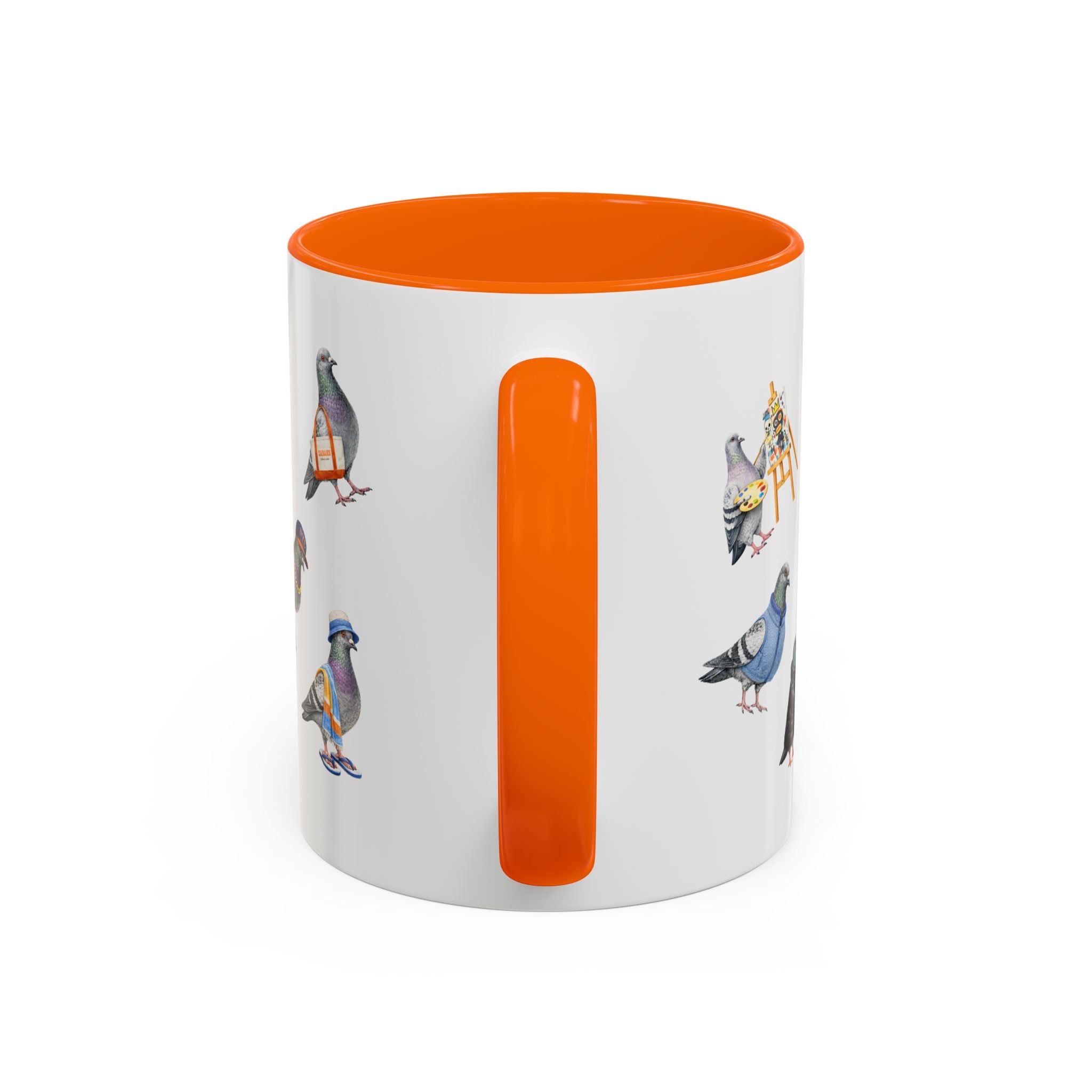 Pigeons of New York Colorful Mug | NYC Pigeon Bird Lovers Coffee Cup