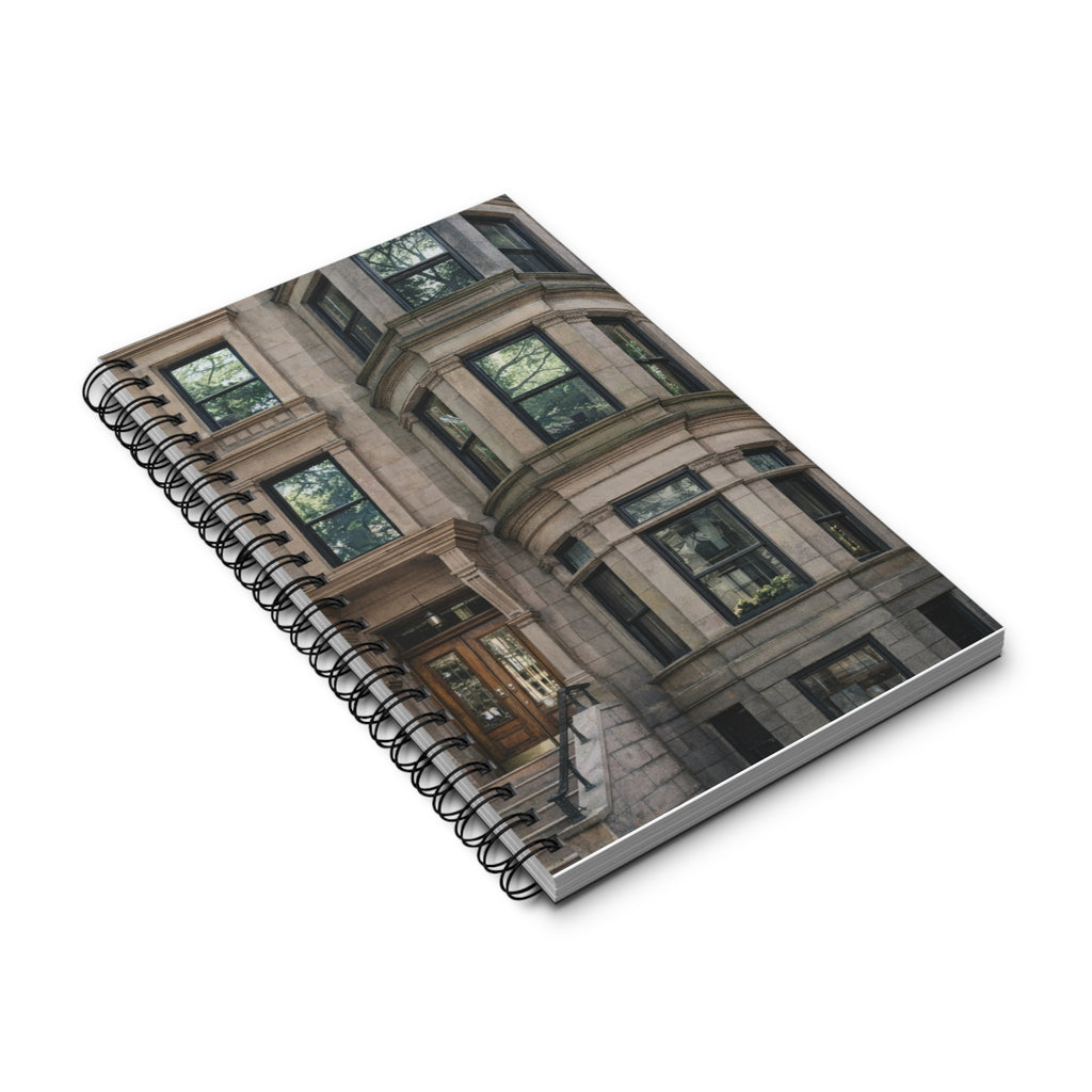 Diario en espiral Brownstone de Nueva York Cuaderno de la ciudad de Nueva York