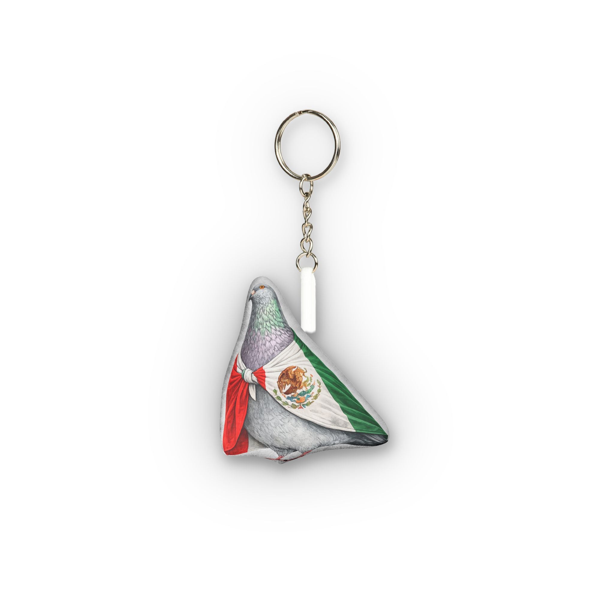 Mexico International Pigeon Mini Plush Keychain |  Bird Lovers Plushie Bag Charm