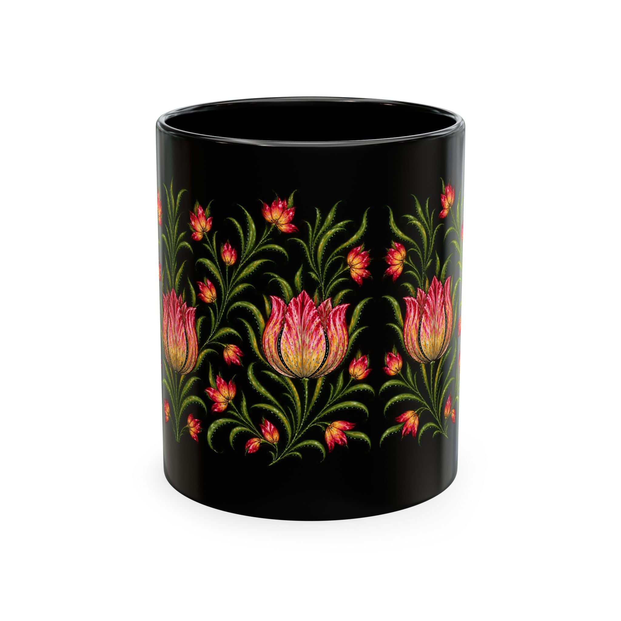 Floral Pattern Ceramic Mug — Botanic Garden Tea Coffee Cup