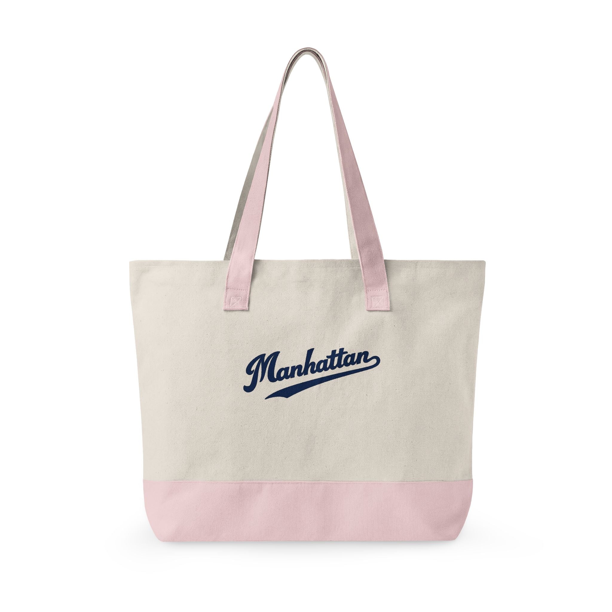 Manhattan Canvas Tote — Zippered Market Bag