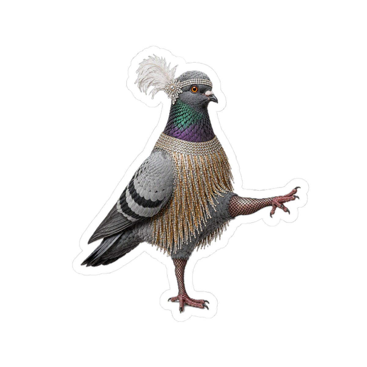 Rockefeller Center NYC Pigeon 3" x 3" Sticker