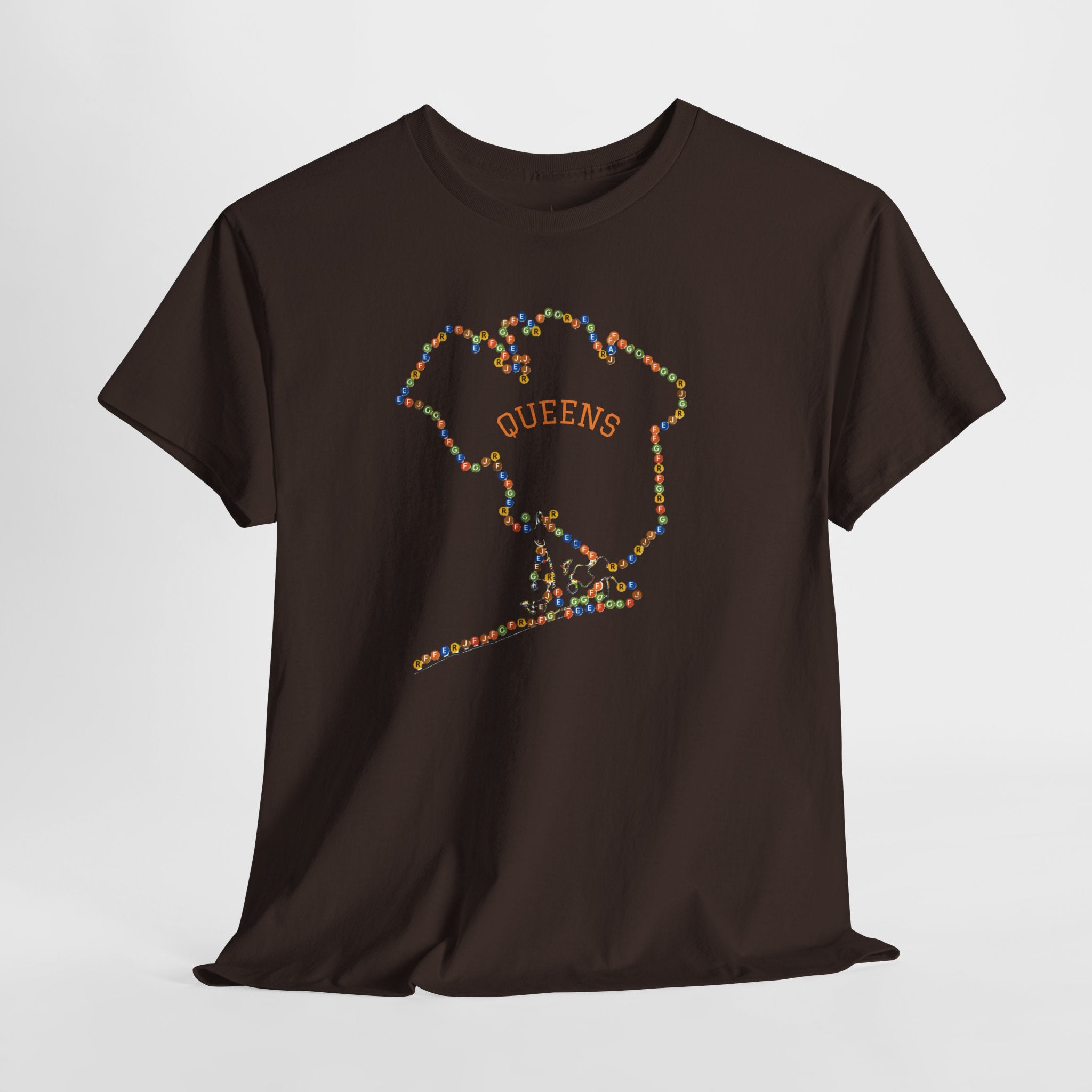 Queens Map Subway Signs T-Shirt | NYC Subway Tee