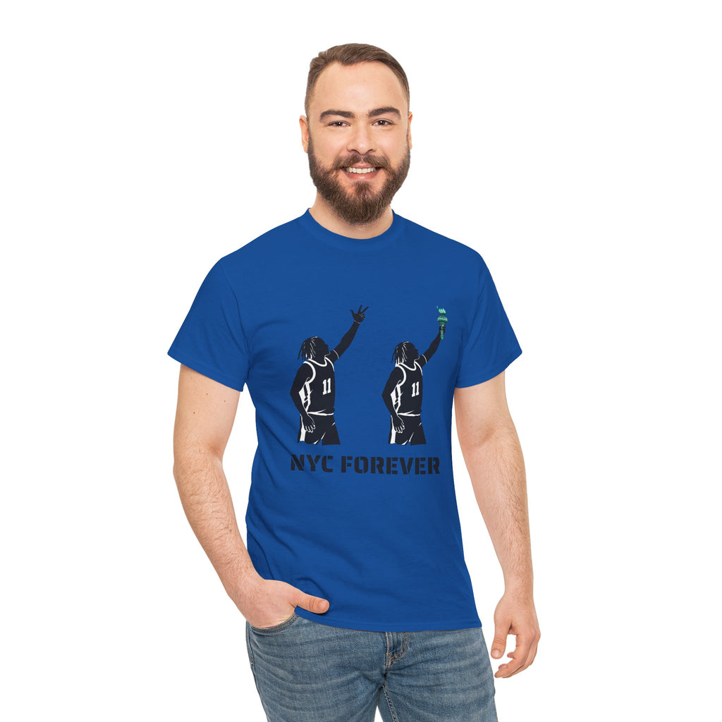 New York Basketball Jalen Brunson Tee | NYC Icons Statue of Liberty T-shirt