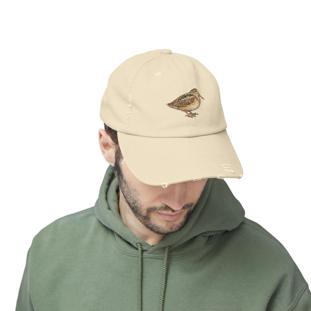 Bryant Park American Woodcock Distressed Cap — Nature Hat for Bird Lovers