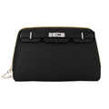 Canal Street Black PVC Leather Makeup Bag