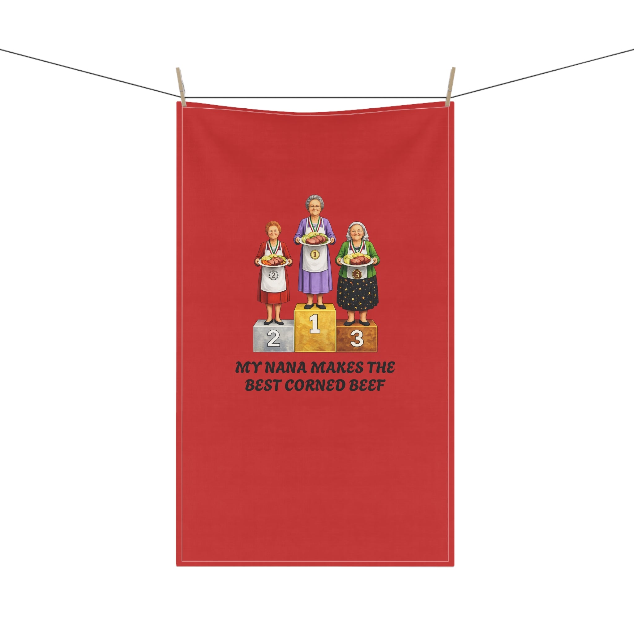 My Nana Makes the Best Corned Beef Tea Towel | Irish Grandma Corned Beef Competition Nana Towel