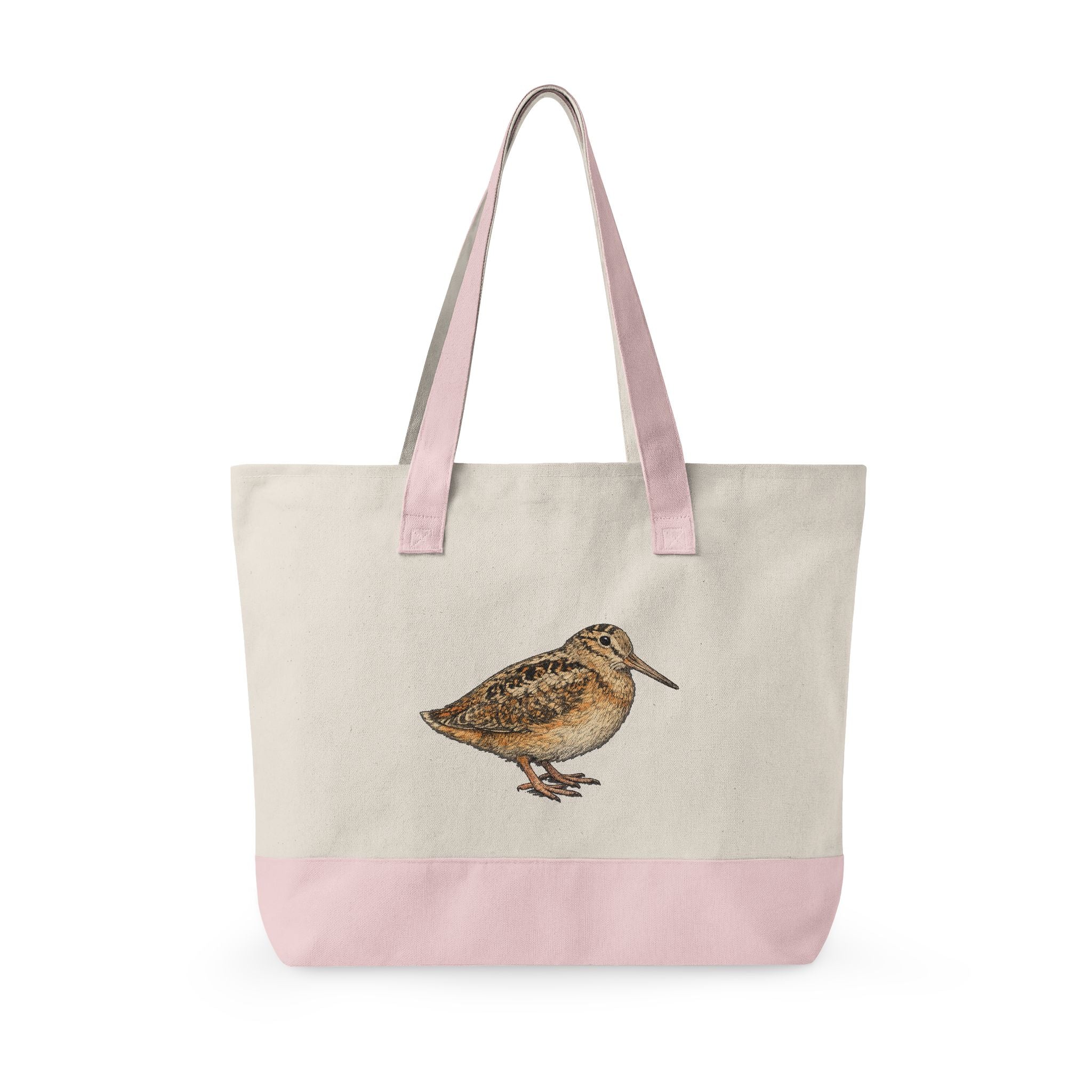 Bryant Park American Woodcock Zippered Canvas Tote Bag | Grocery Subway Tote