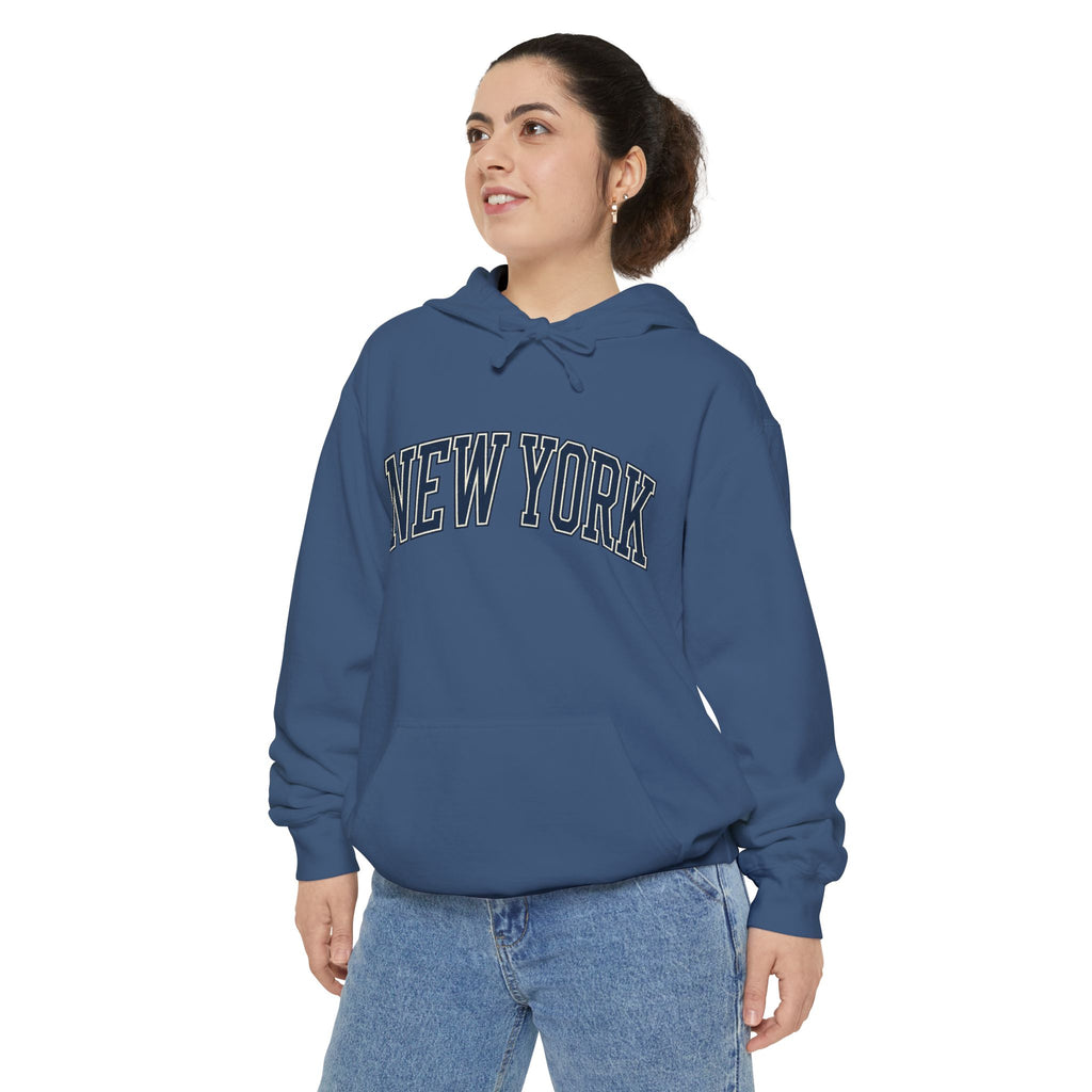Sudadera con capucha New York — Sudadera con capucha y teñido en prenda