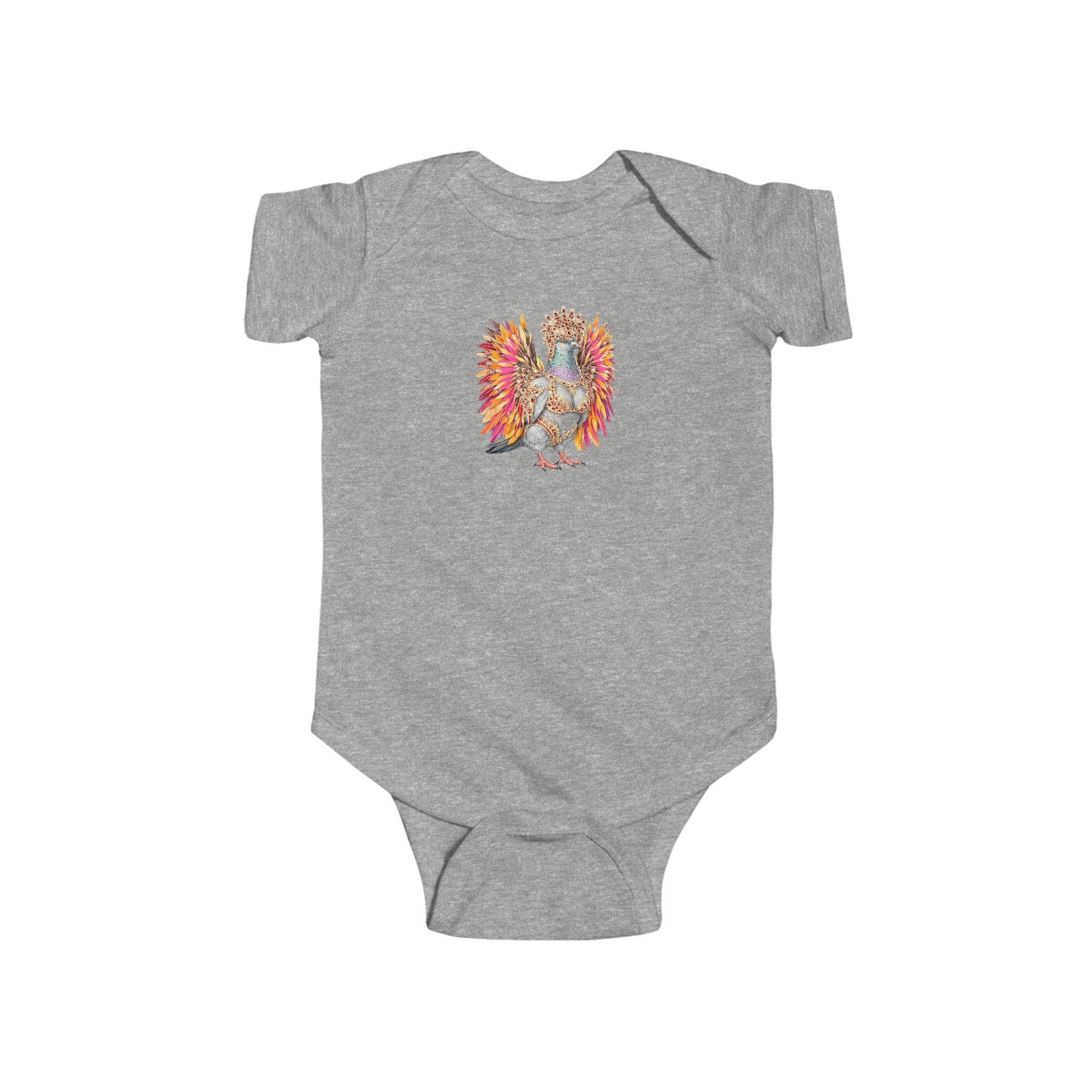 Customizable Flatbush NYC Pigeon Baby Onesie | New Yorker Reveal Infant Bodysuit