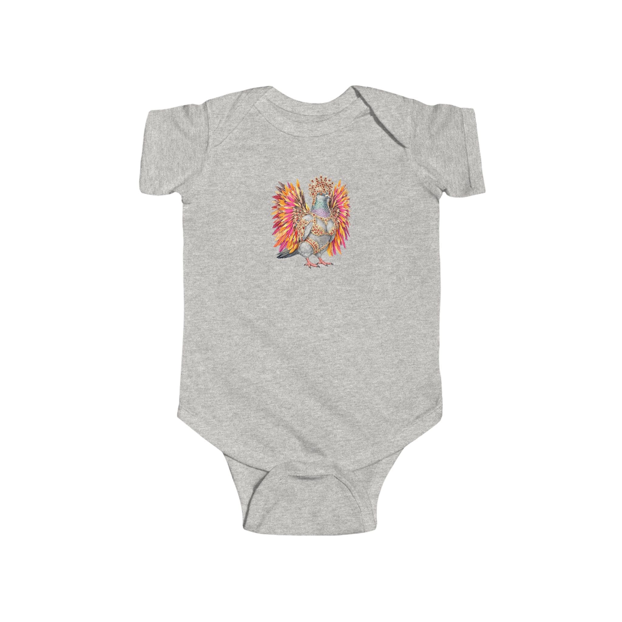 Customizable Flatbush NYC Pigeon Baby Onesie | New Yorker Reveal Infant Bodysuit