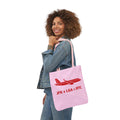 Travel Day NYC Airport Tote — 'JFK v LGA = NYC' Travel Math Airplane Canvas Tote Bag