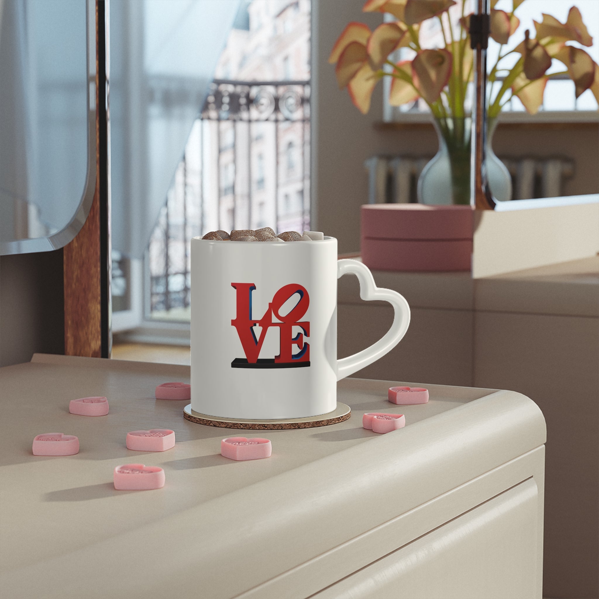 Love Heart Mug | Red Heart Valentine's Day Mug
