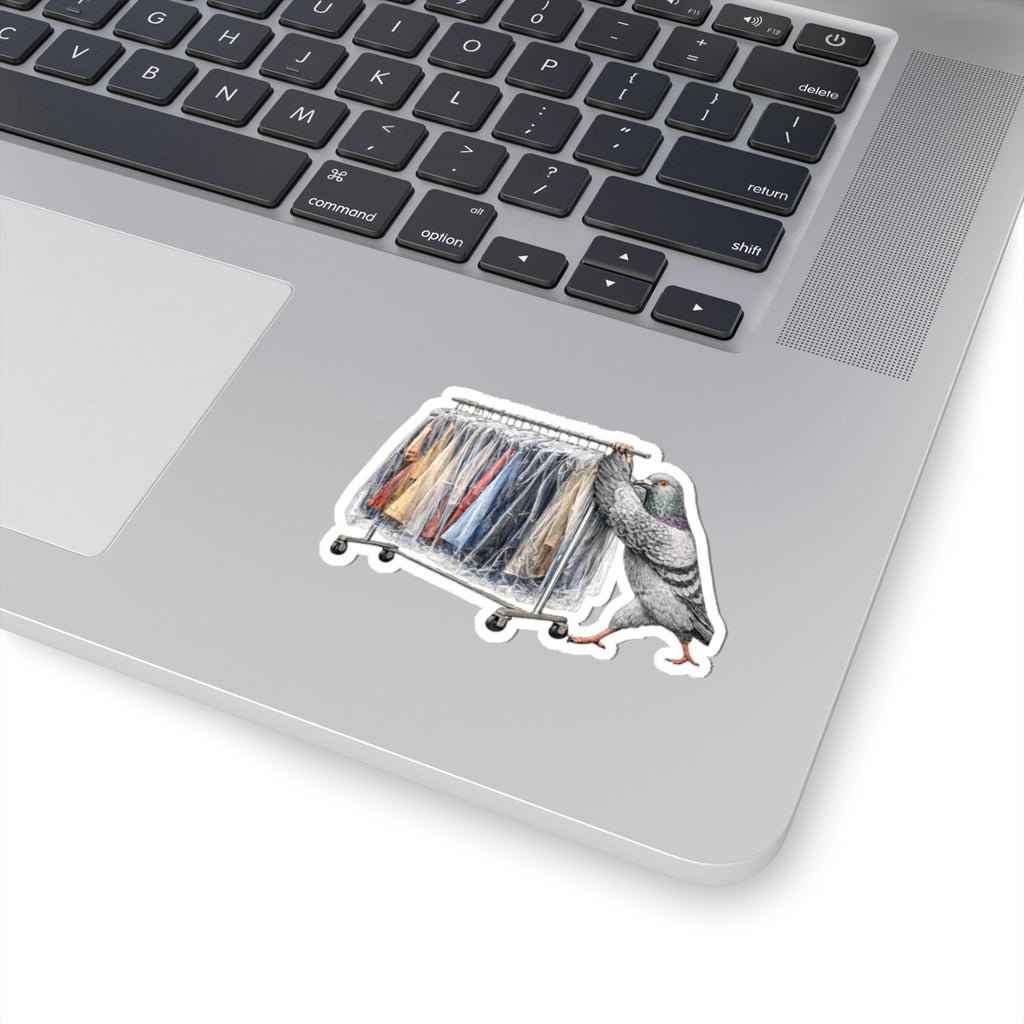Garment District NYC Pigeon 3" x 3" Sticker