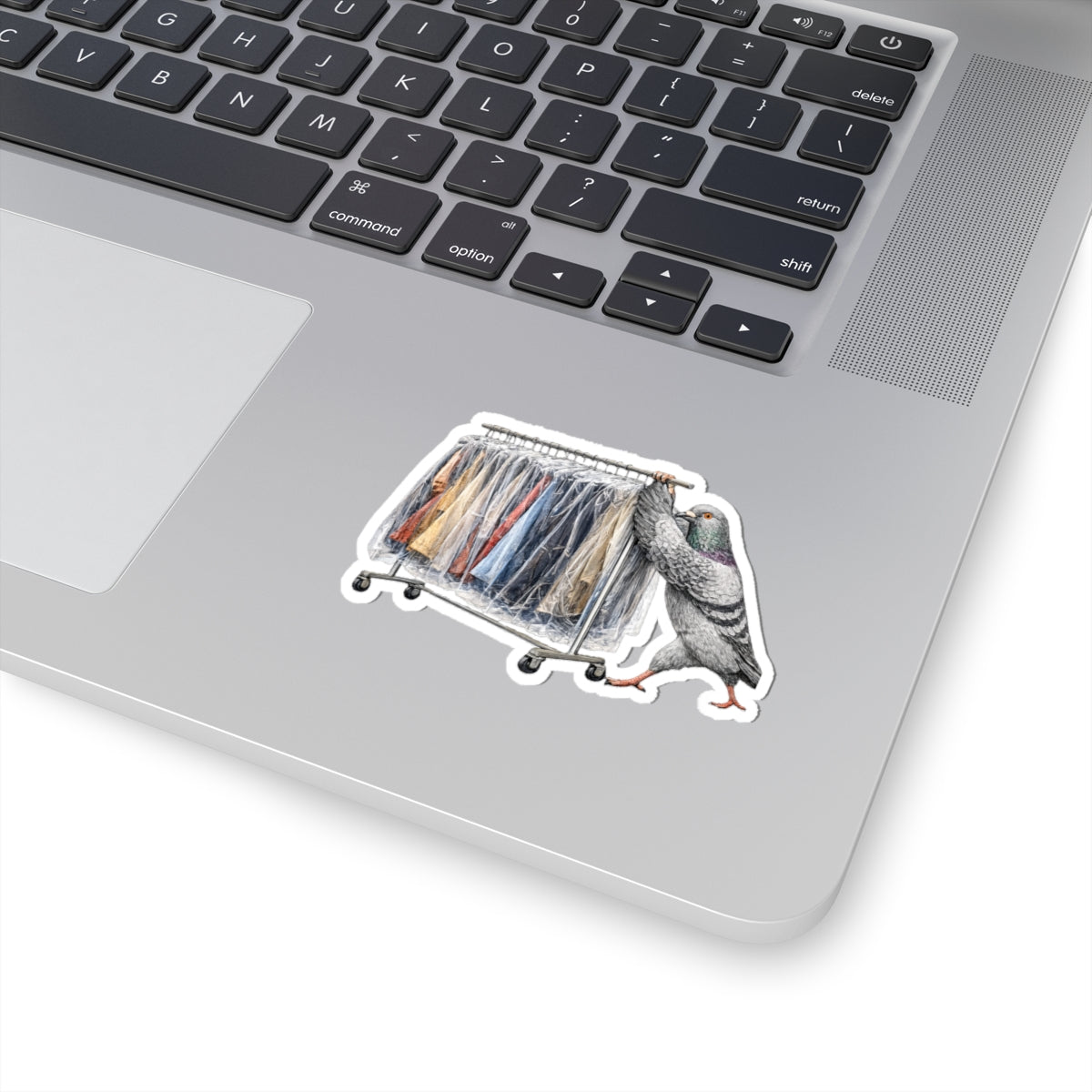 Garment District NYC Pigeon 3" x 3" Sticker