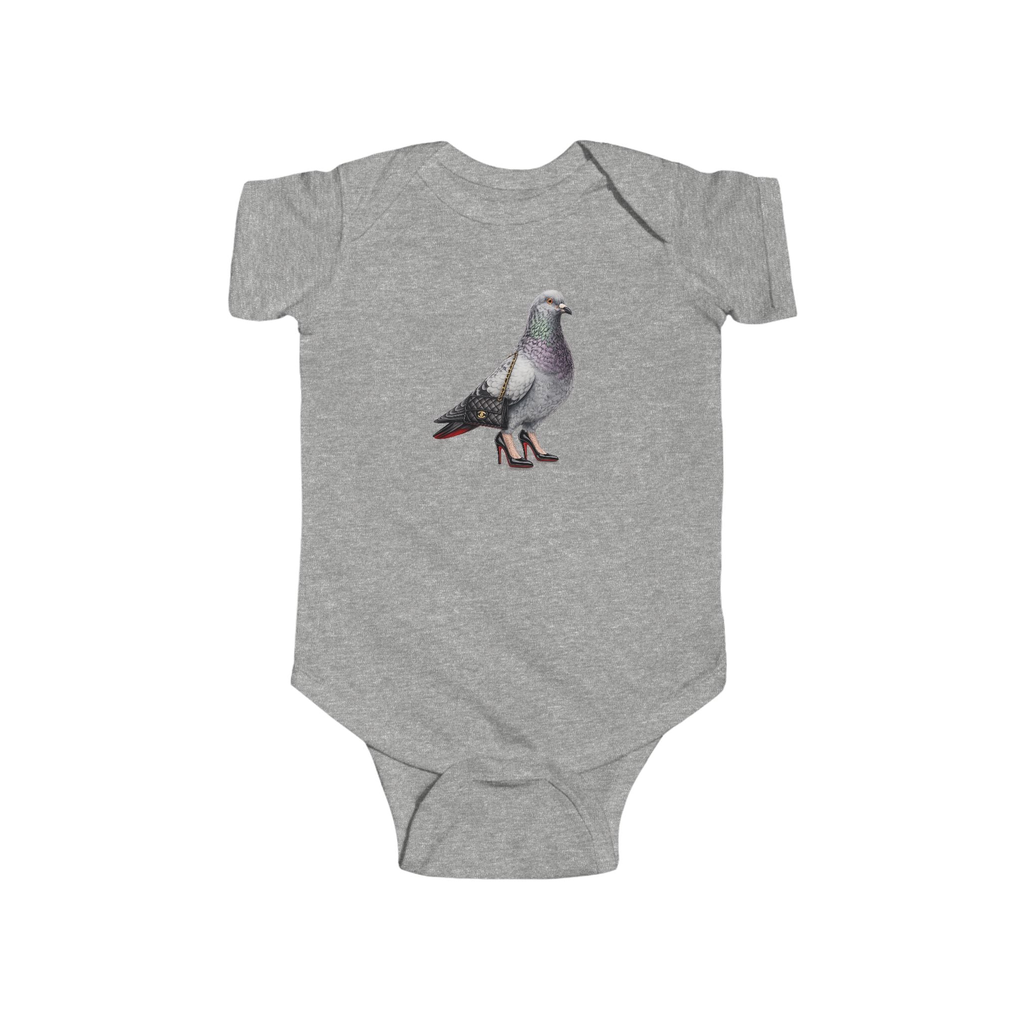 Customizable Meatpacking District NYC Pigeon Baby Onesie | New Yorker Reveal Infant Bodysuit