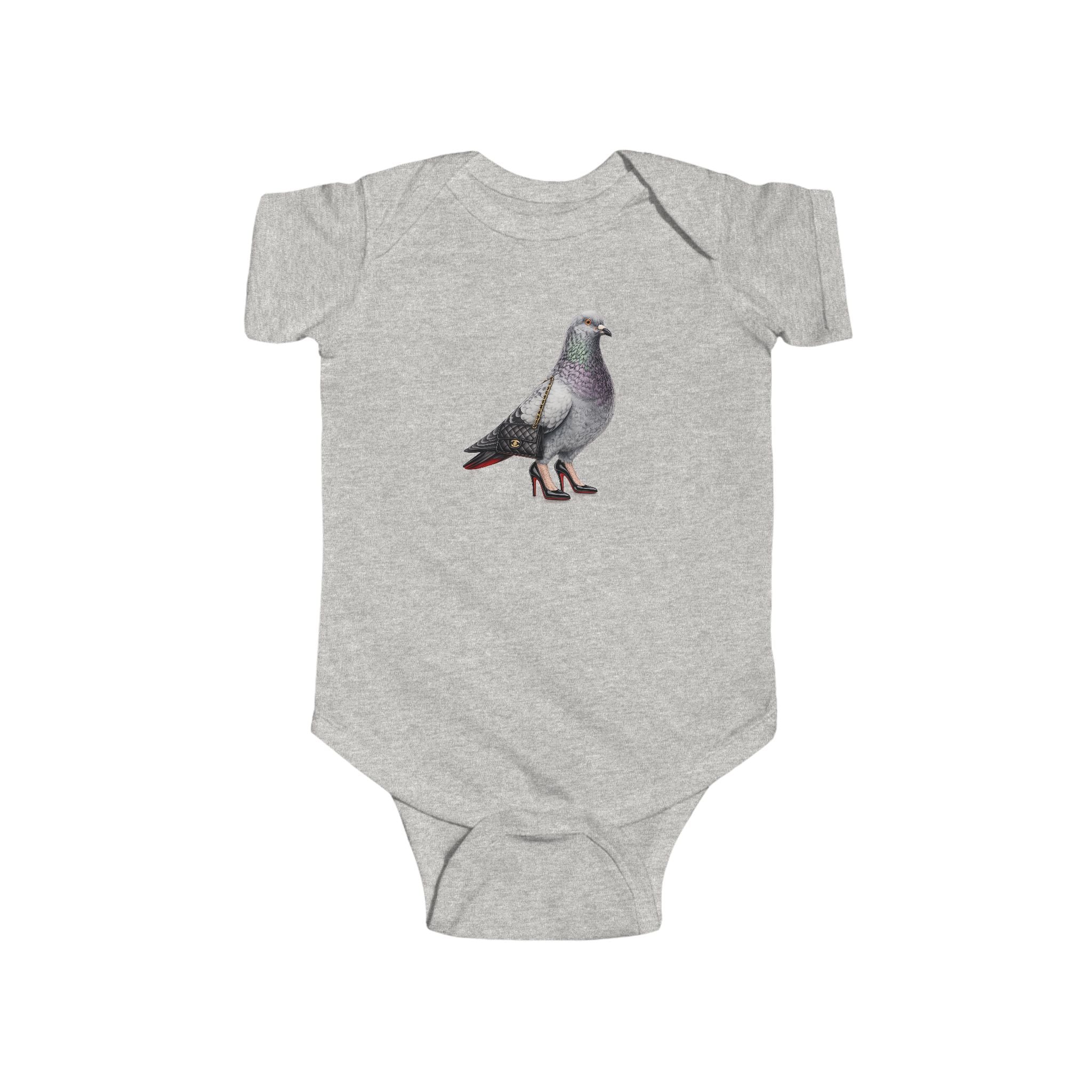 Customizable Meatpacking District NYC Pigeon Baby Onesie | New Yorker Reveal Infant Bodysuit