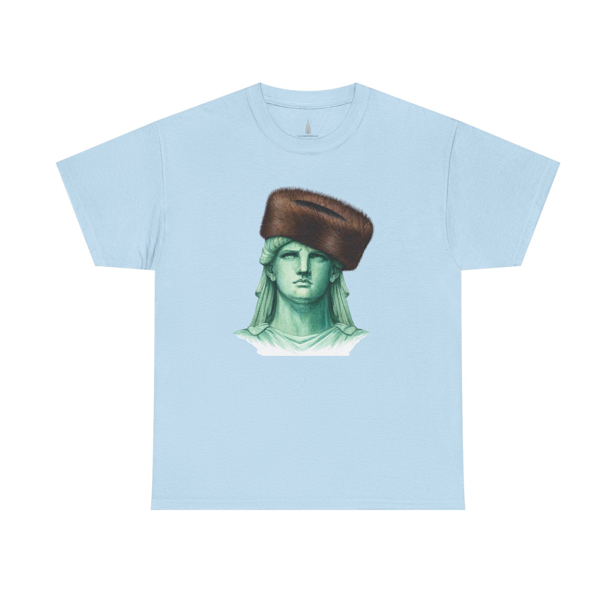 Statue of Liberty Crowned with Shtreimel T-Shirt | NYC Statue Tee