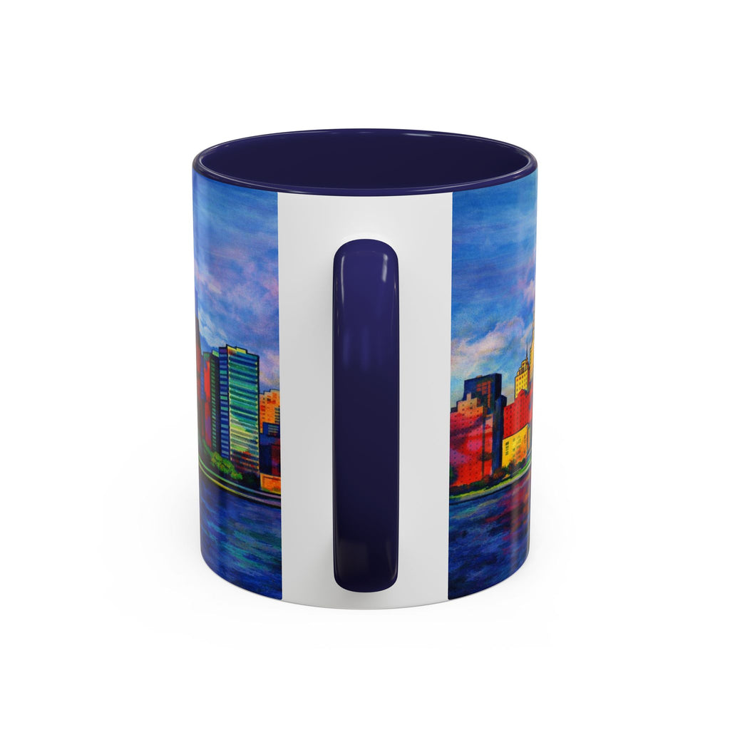 Fiddler on the Manhattan Roof  Marc Chagall-inspired Fan Art NYC Accent Coffee Mug