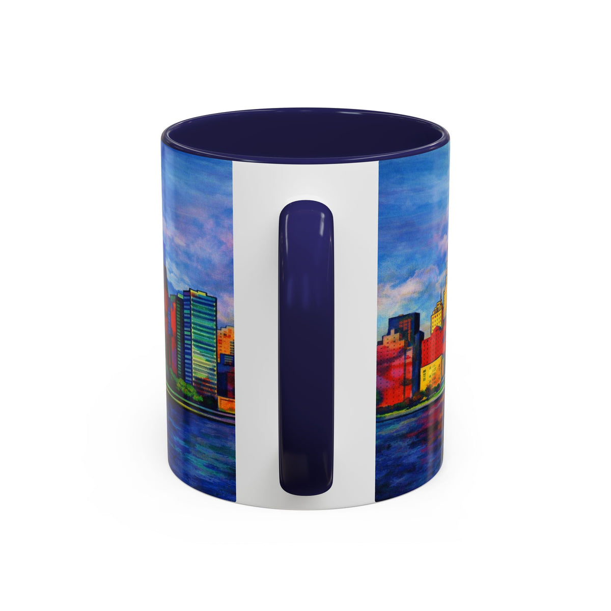 Fiddler on the Manhattan Roof  Marc Chagall-inspired Fan Art NYC Accent Coffee Mug