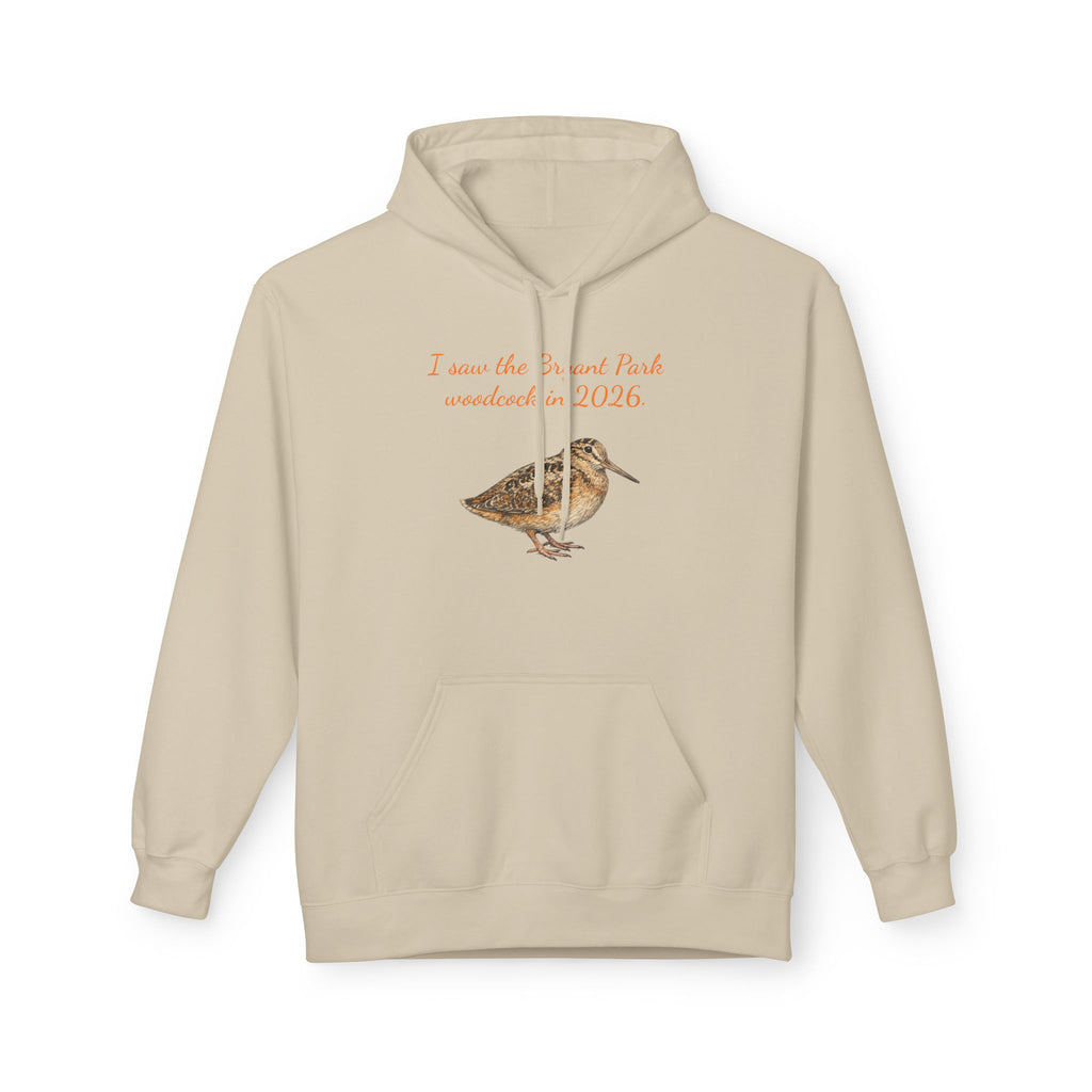 Bryant Park American Woodcock Bird Hoodie — Nature & Birdwatching Hooded Pullover Sweatshirt