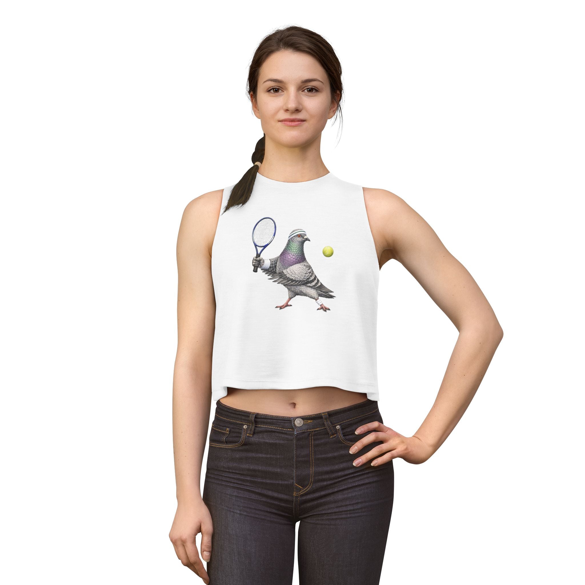 Forest Hills NYC Pigeon Crop Top — Tennis Bird Lovers Crop Top