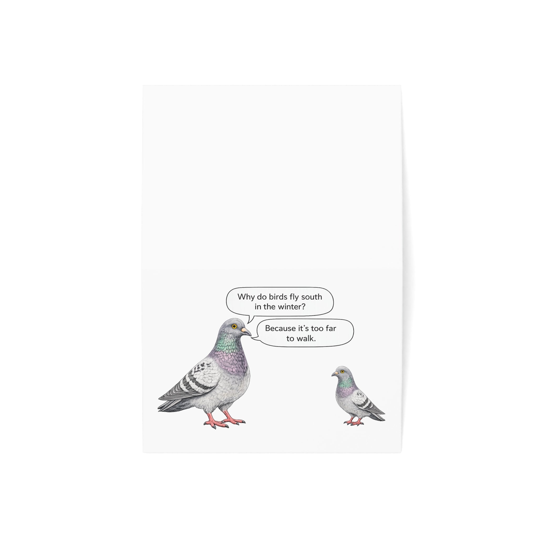 NYC Pigeon Father's Day Greeting Card | Dad Jokes Father's Day Card