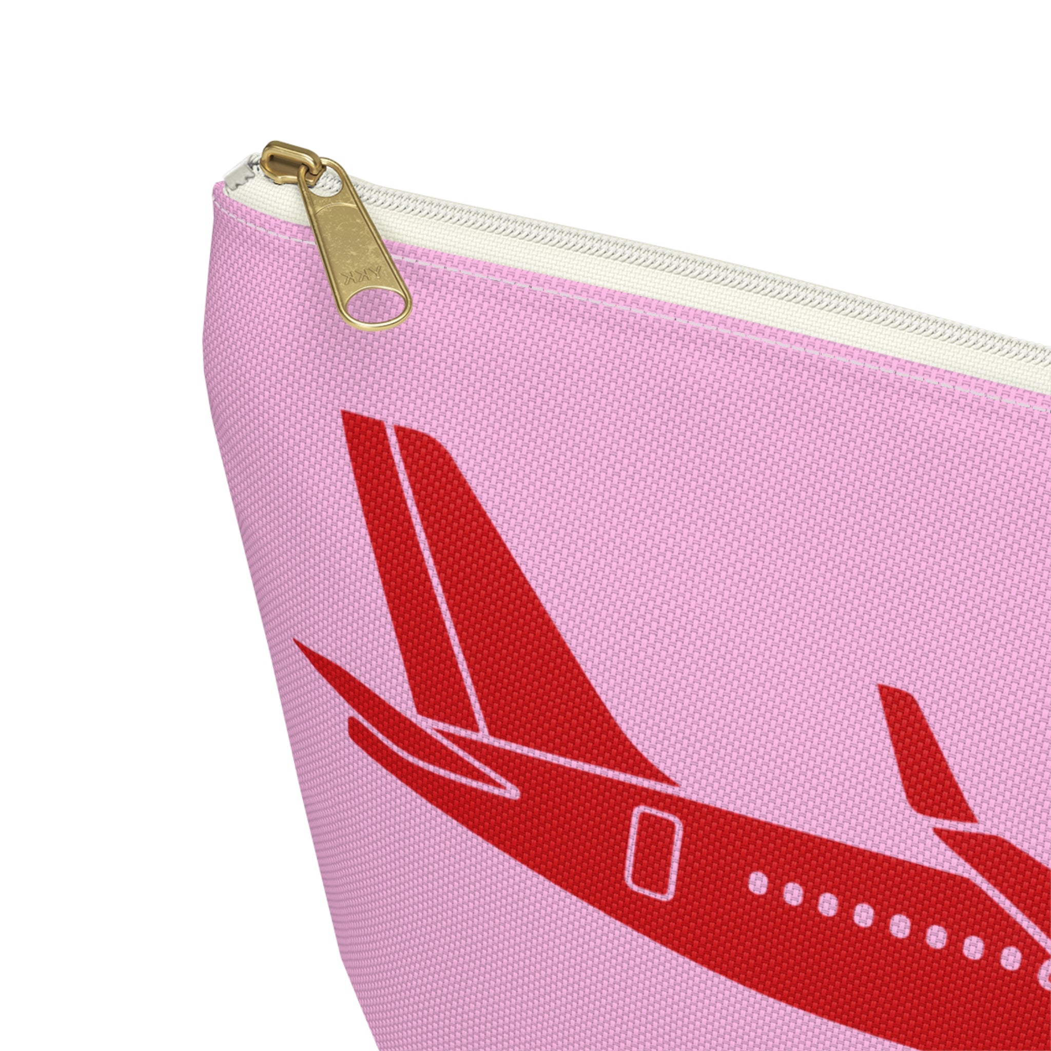 NYC Airport Plane Travel Accessory Pouch — 'JFK v LGA = NYC' Travel Day Makeup Bag