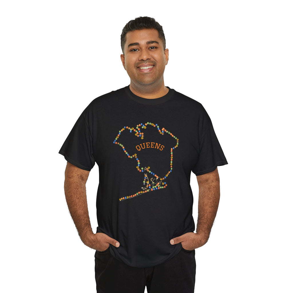 Queens Map Subway Signs T-Shirt | NYC Subway Tee
