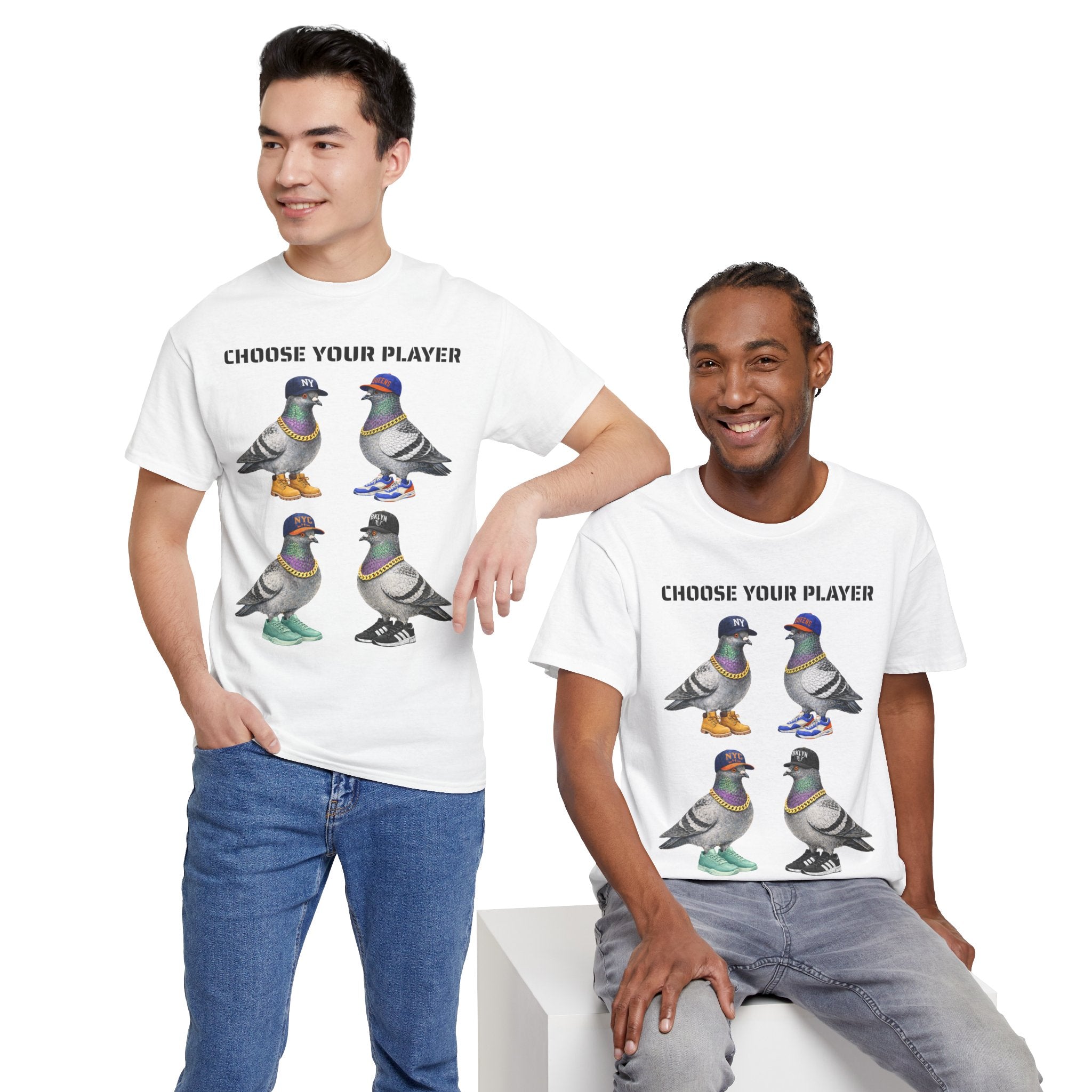 New York Sports Fan NYC Pigeon T-Shirt | NYC Baseball Basketball Fan Basketball Fan Tee