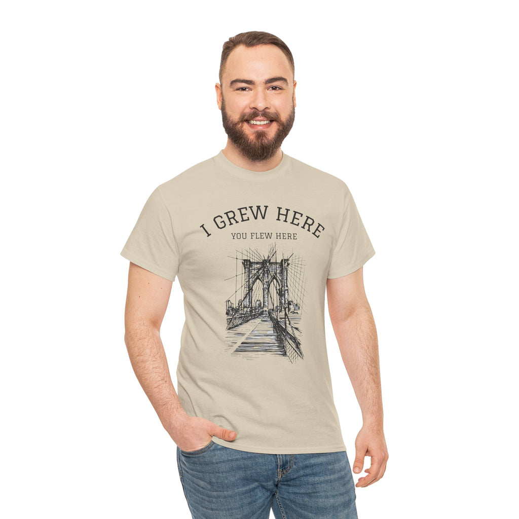 Brooklyn Bridge T-Shirt | I Grew Here You Flew Here New York Tee