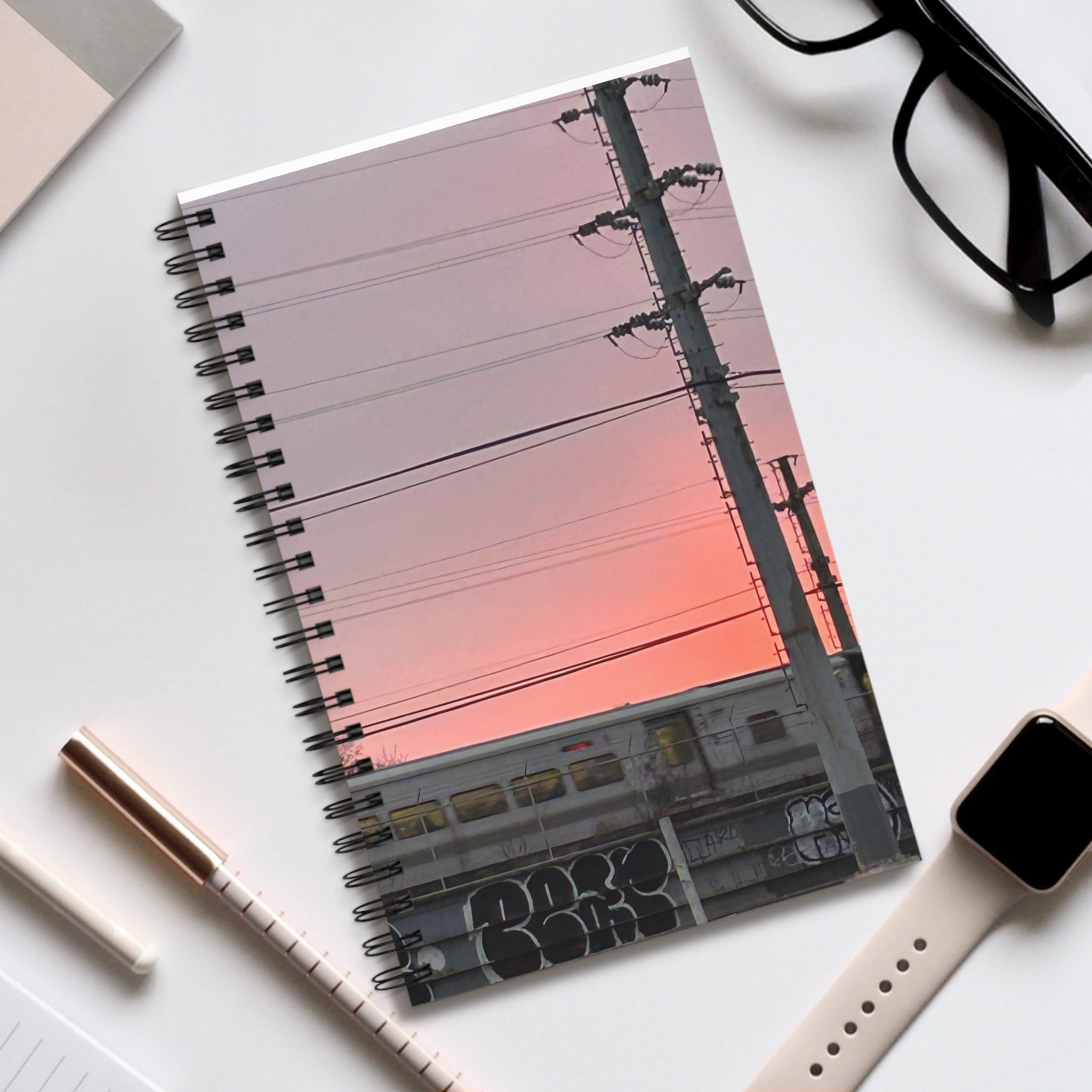 New York City Subway Train Spiral Journal   NYC Graffiti  Notebook