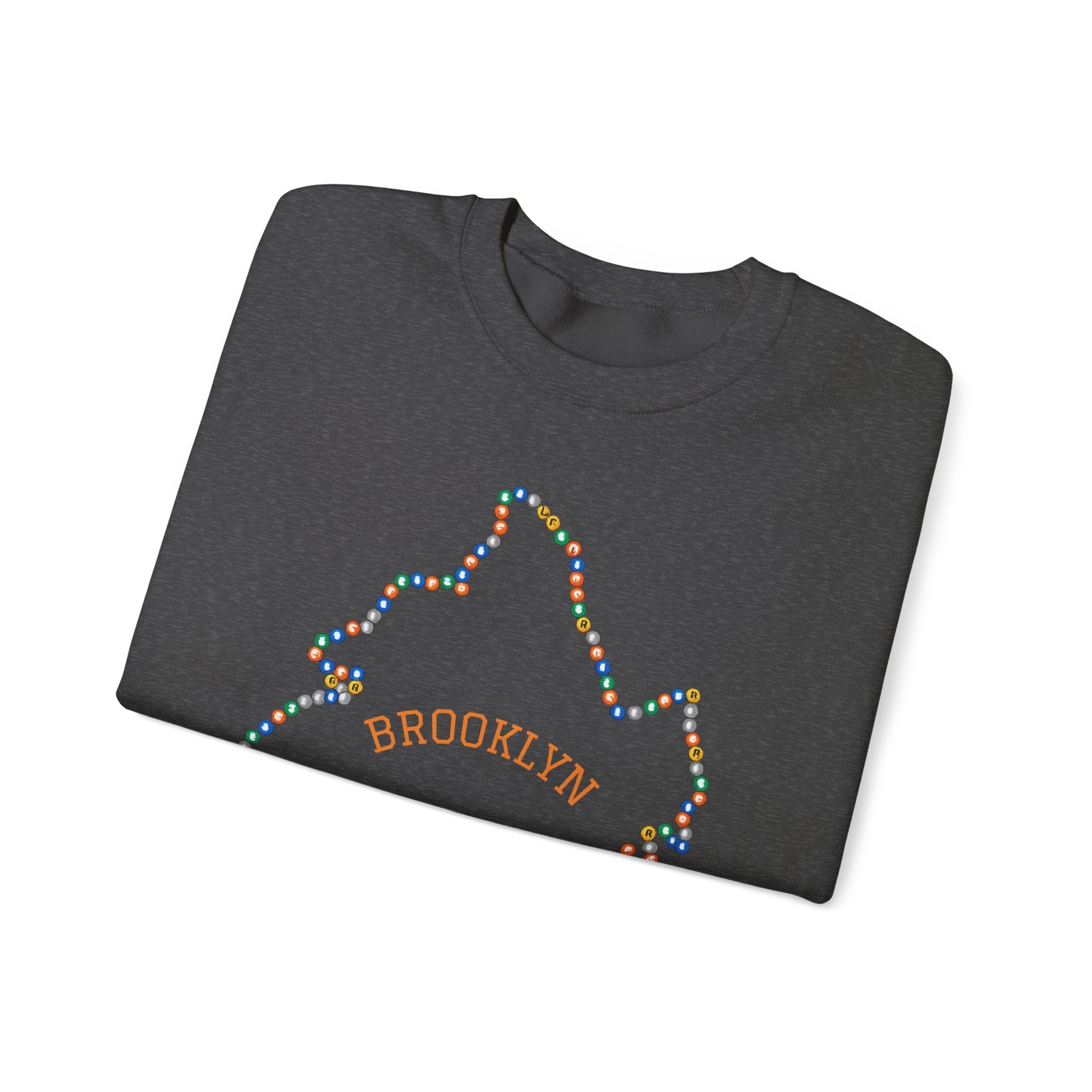 Sudadera con mapa del metro de Brooklyn | Suéter de cuello redondo de NYC