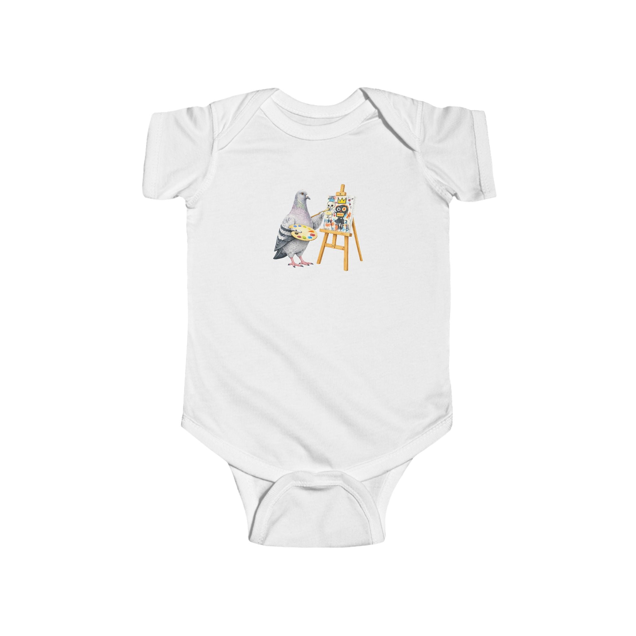 Customizable SoHo NYC Pigeon Baby Onesie | New Yorker Reveal Infant Bodysuit